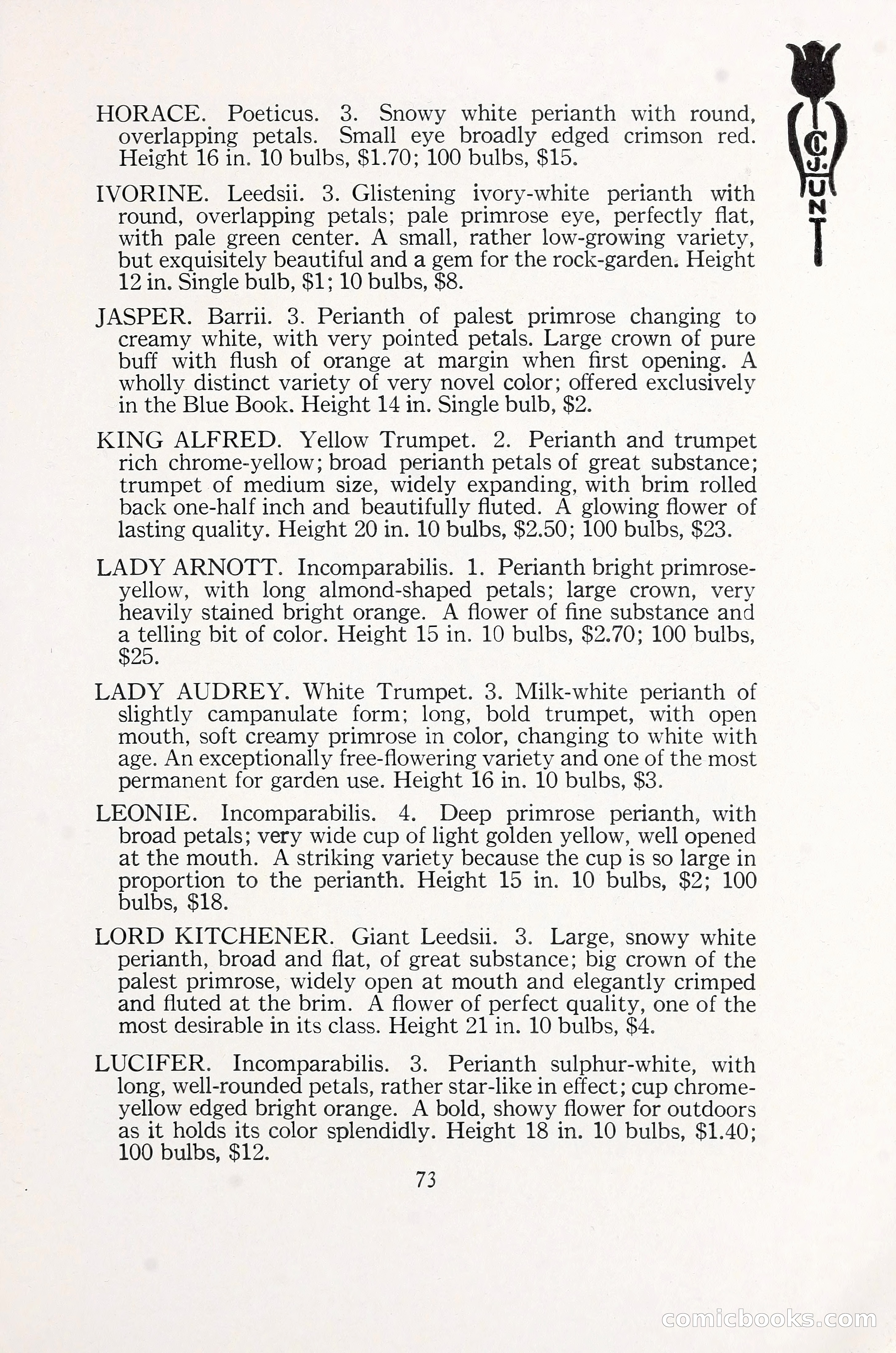 Blue Book of Bulbs, 1930 — page 108 of 137