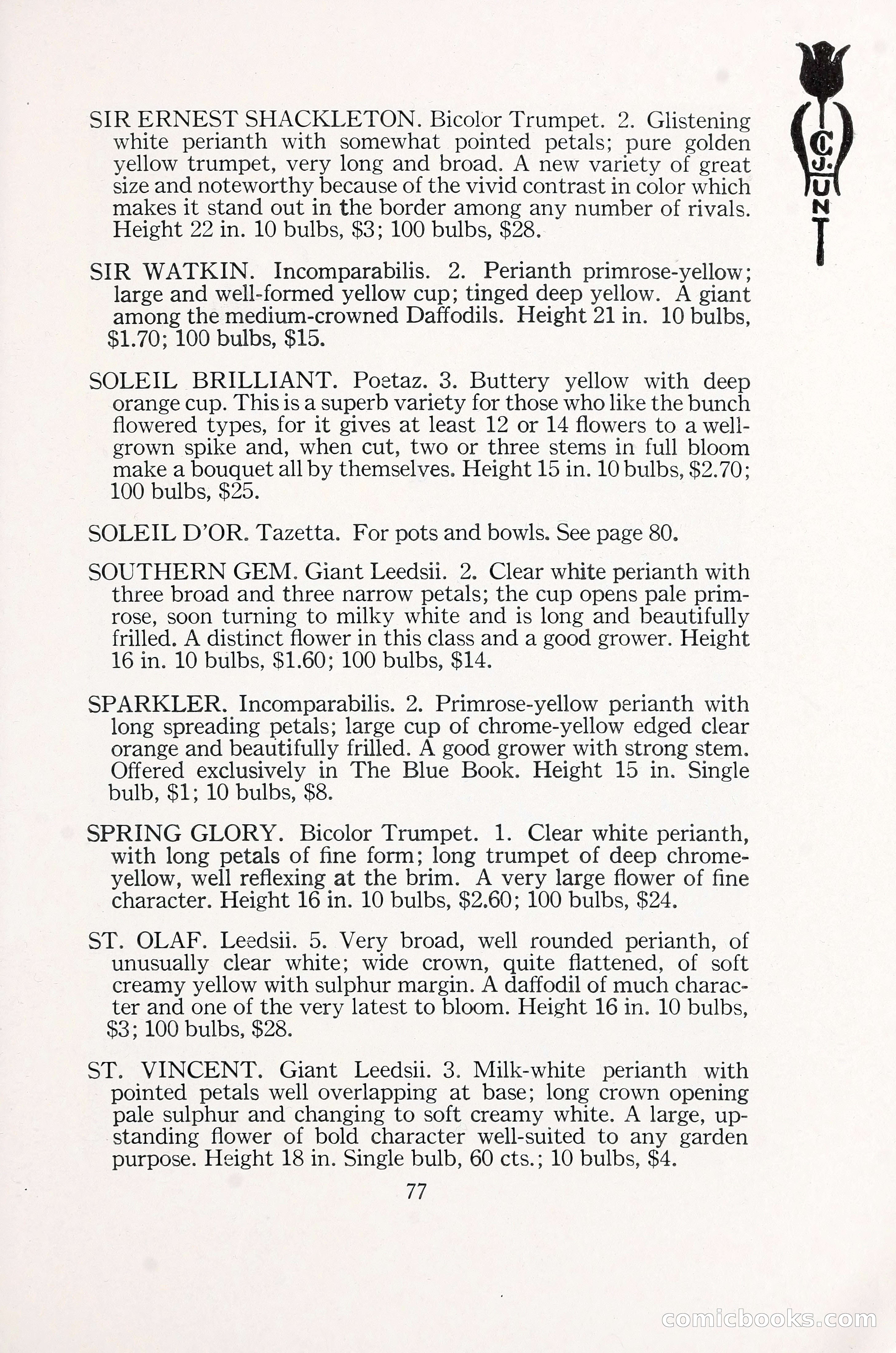 Blue Book of Bulbs, 1930 — page 116 of 137