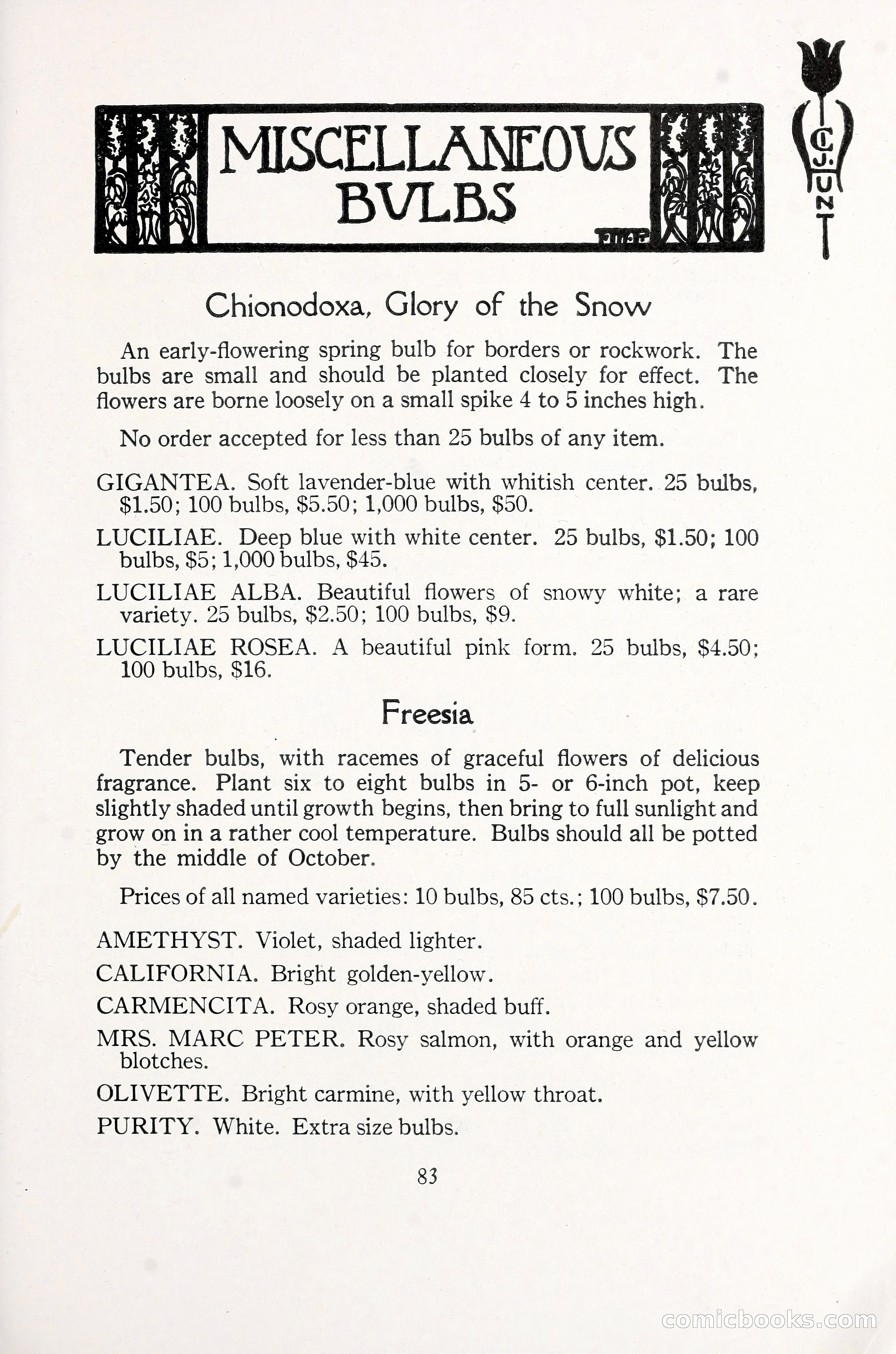 Blue Book of Bulbs, 1930 — page 124 of 137