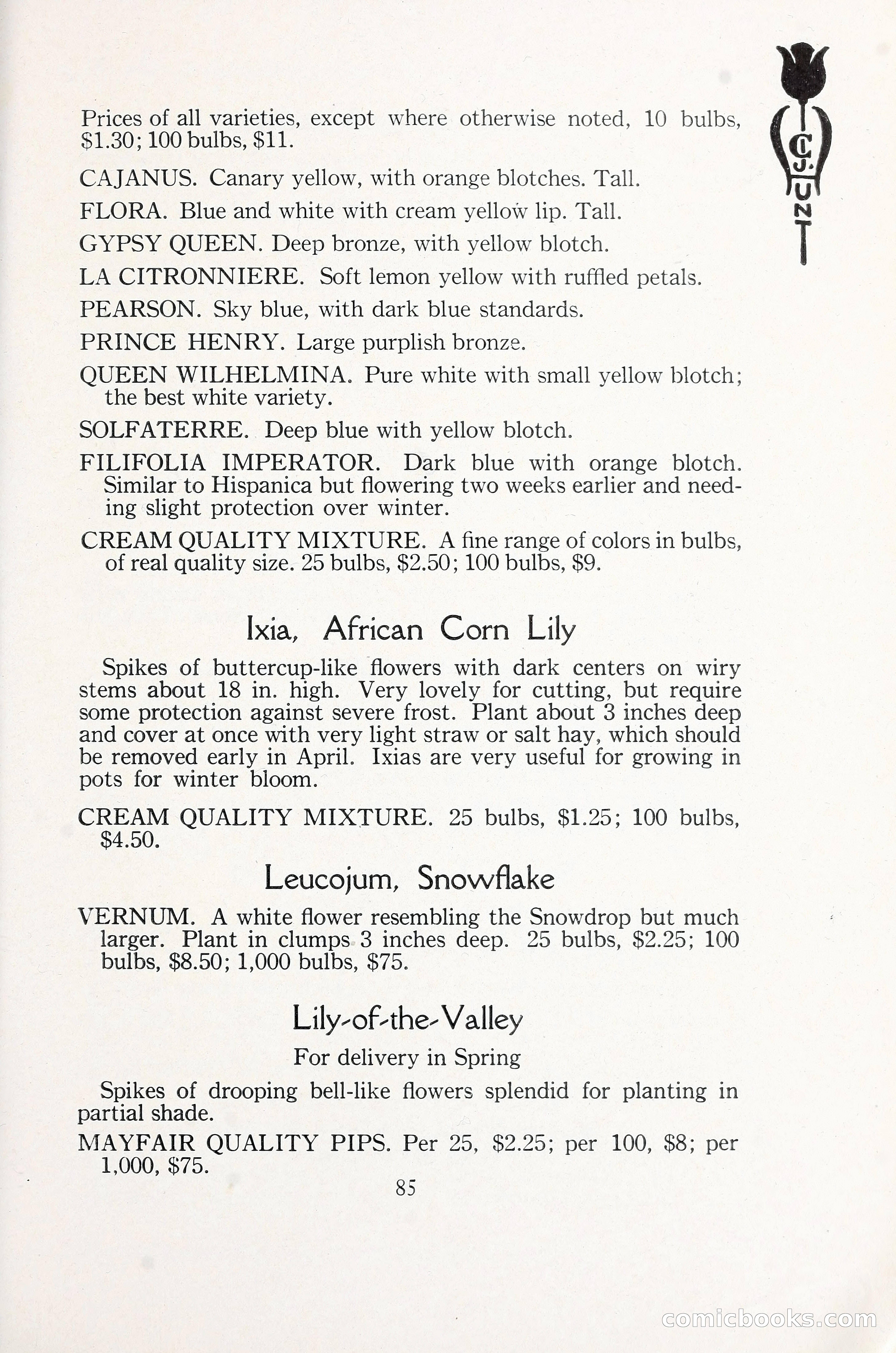 Blue Book of Bulbs, 1930 — page 126 of 137