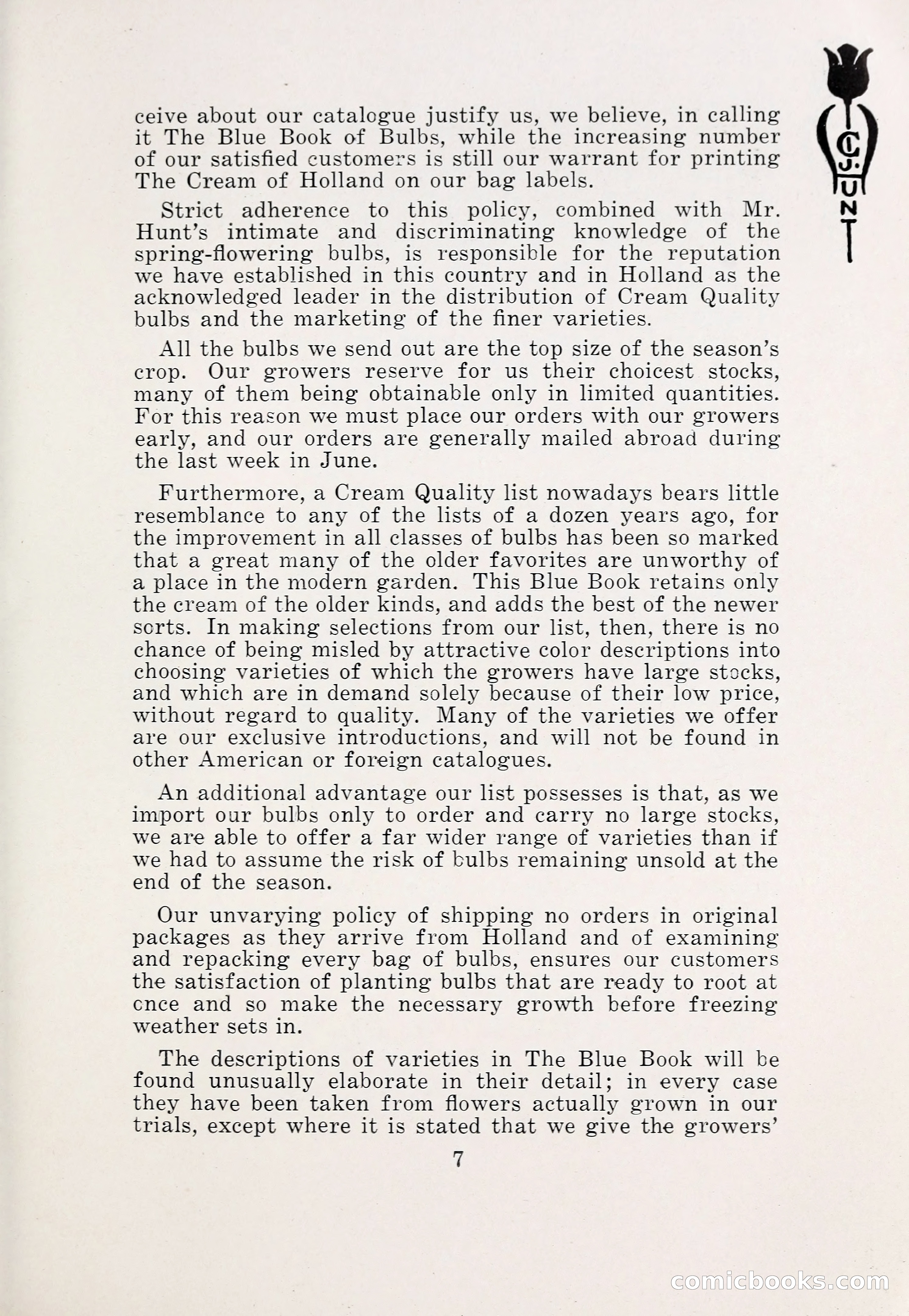 Blue Book of Bulbs, 1931 — page 12 of 142
