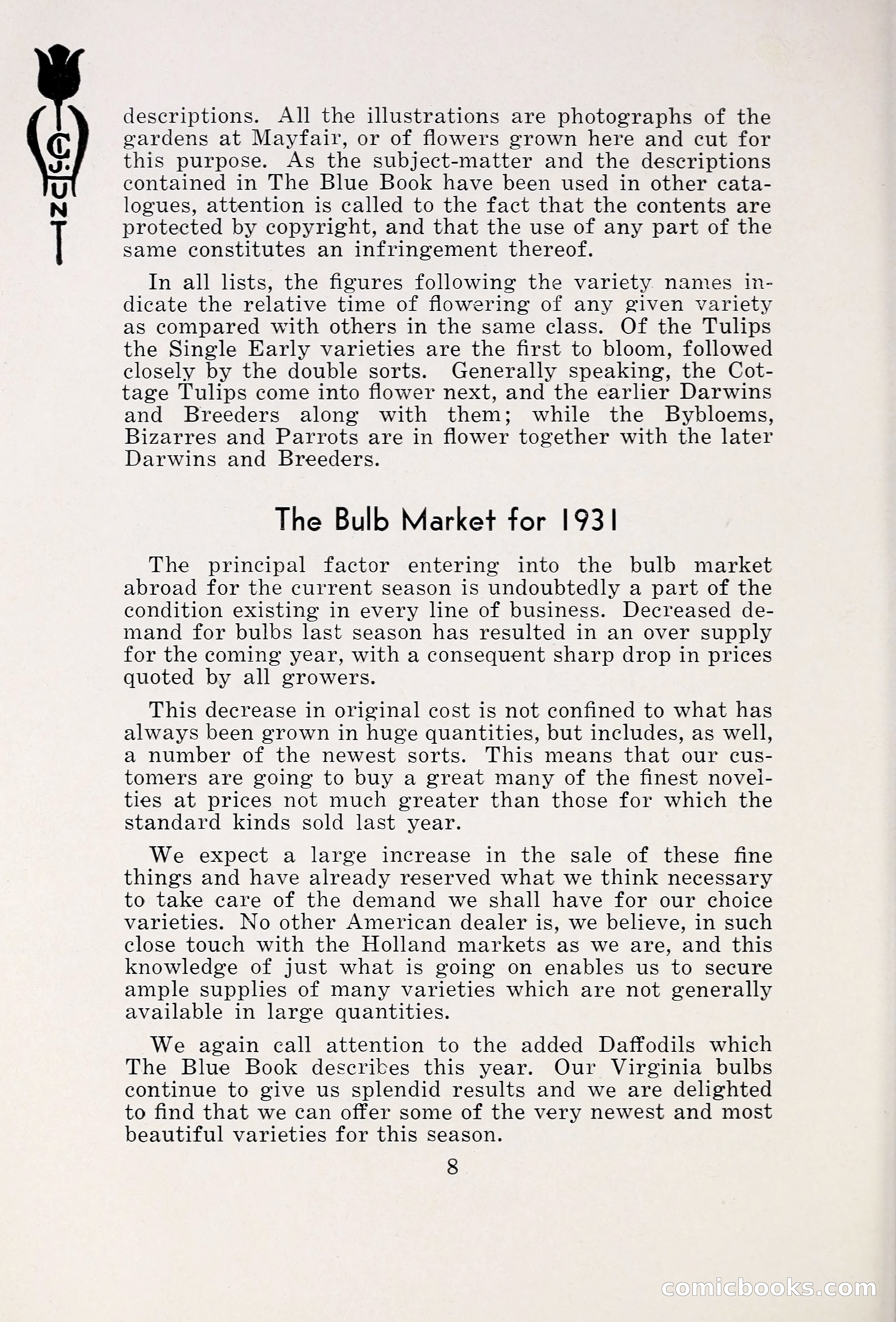 Blue Book of Bulbs, 1931 — page 13 of 142