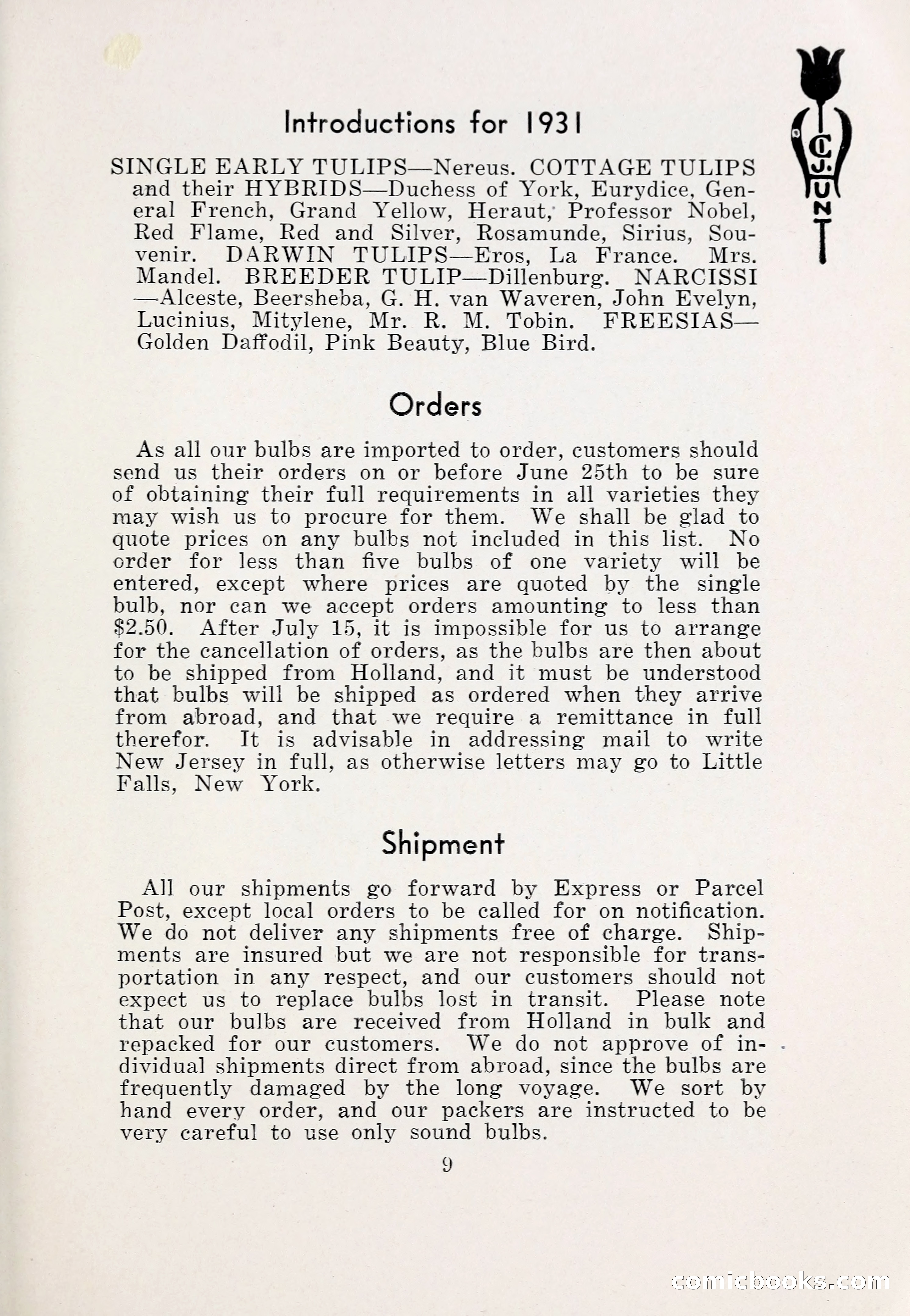 Blue Book of Bulbs, 1931 — page 14 of 142
