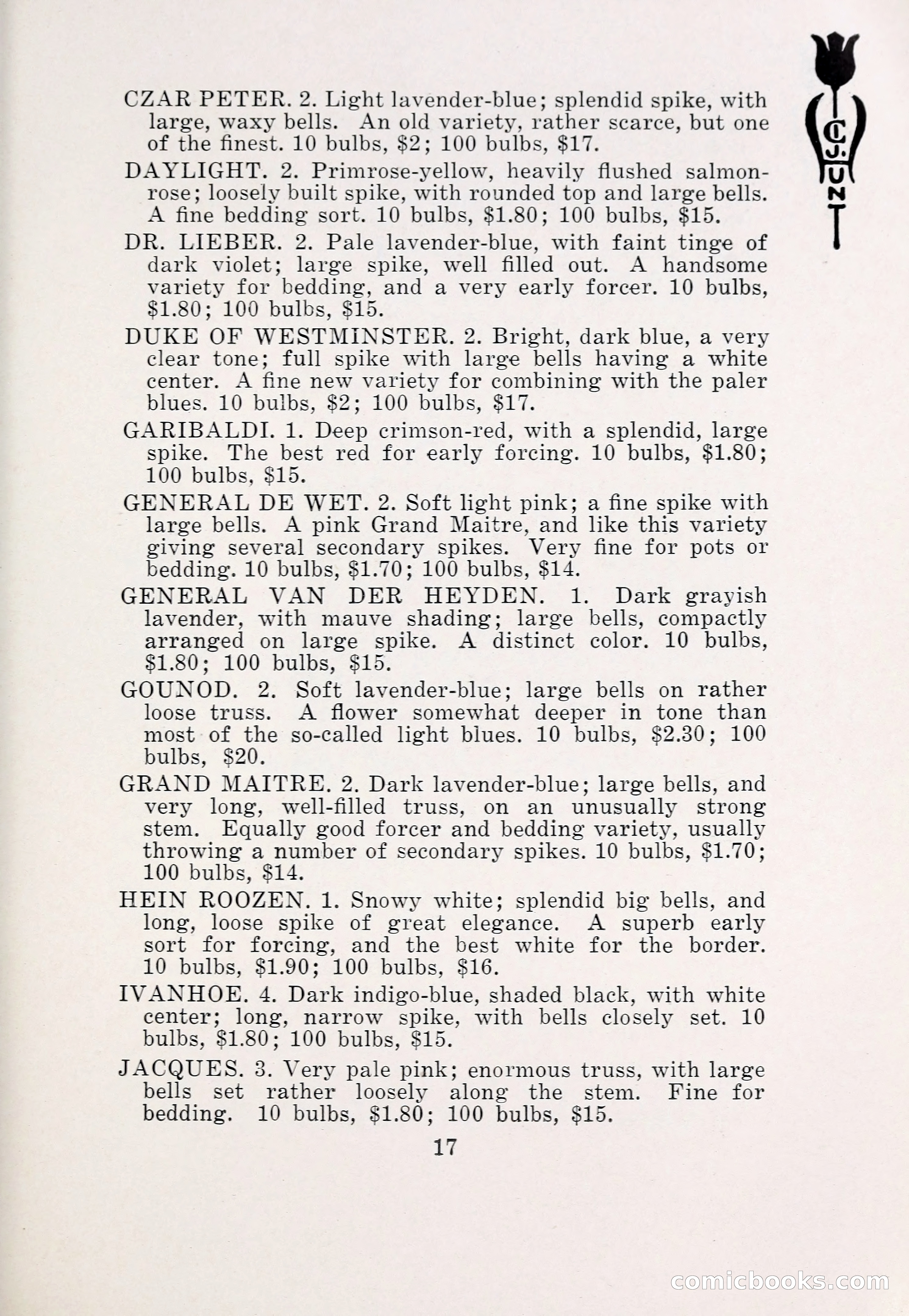 Blue Book of Bulbs, 1931 — page 22 of 142