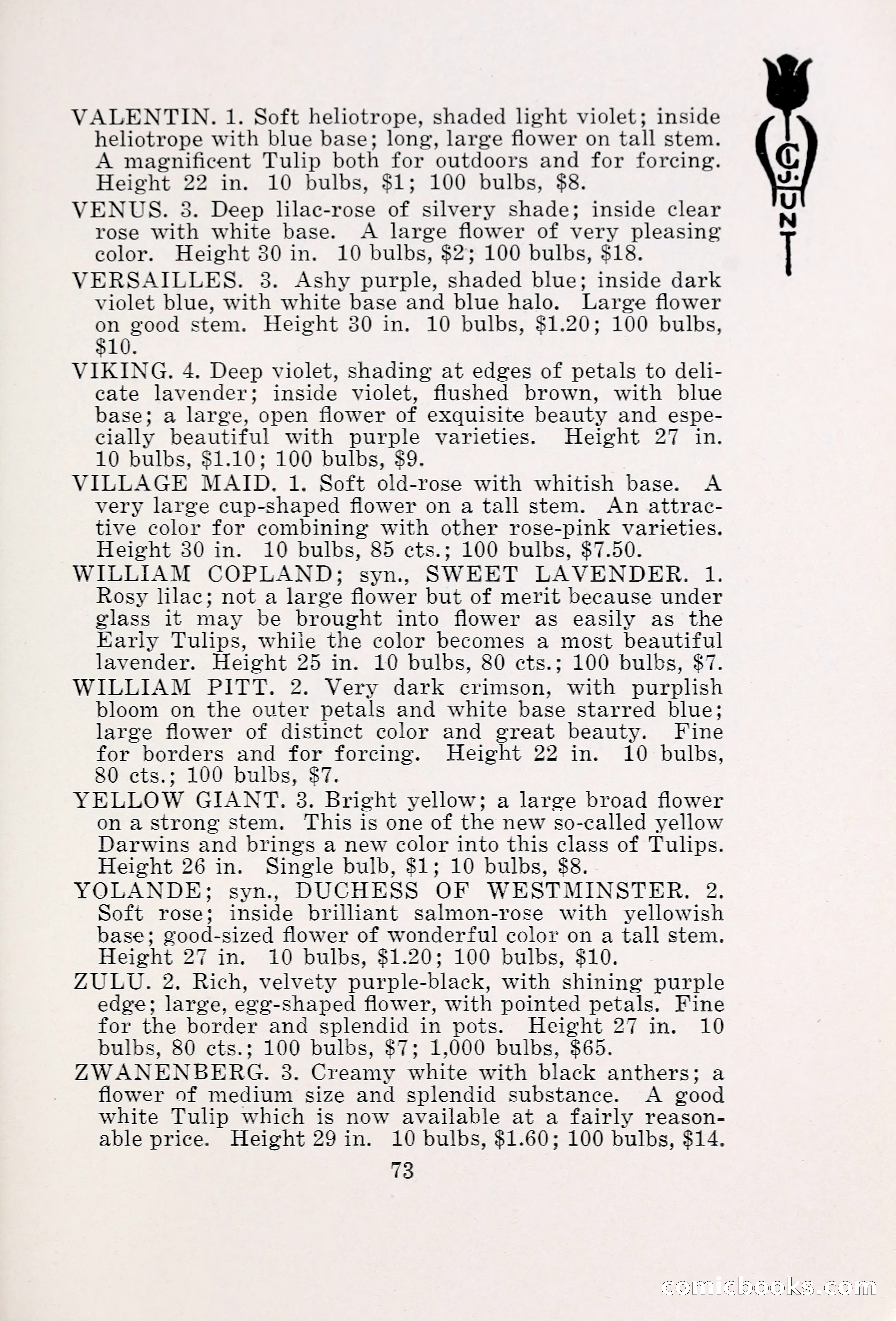 Blue Book of Bulbs, 1931 — page 78 of 142