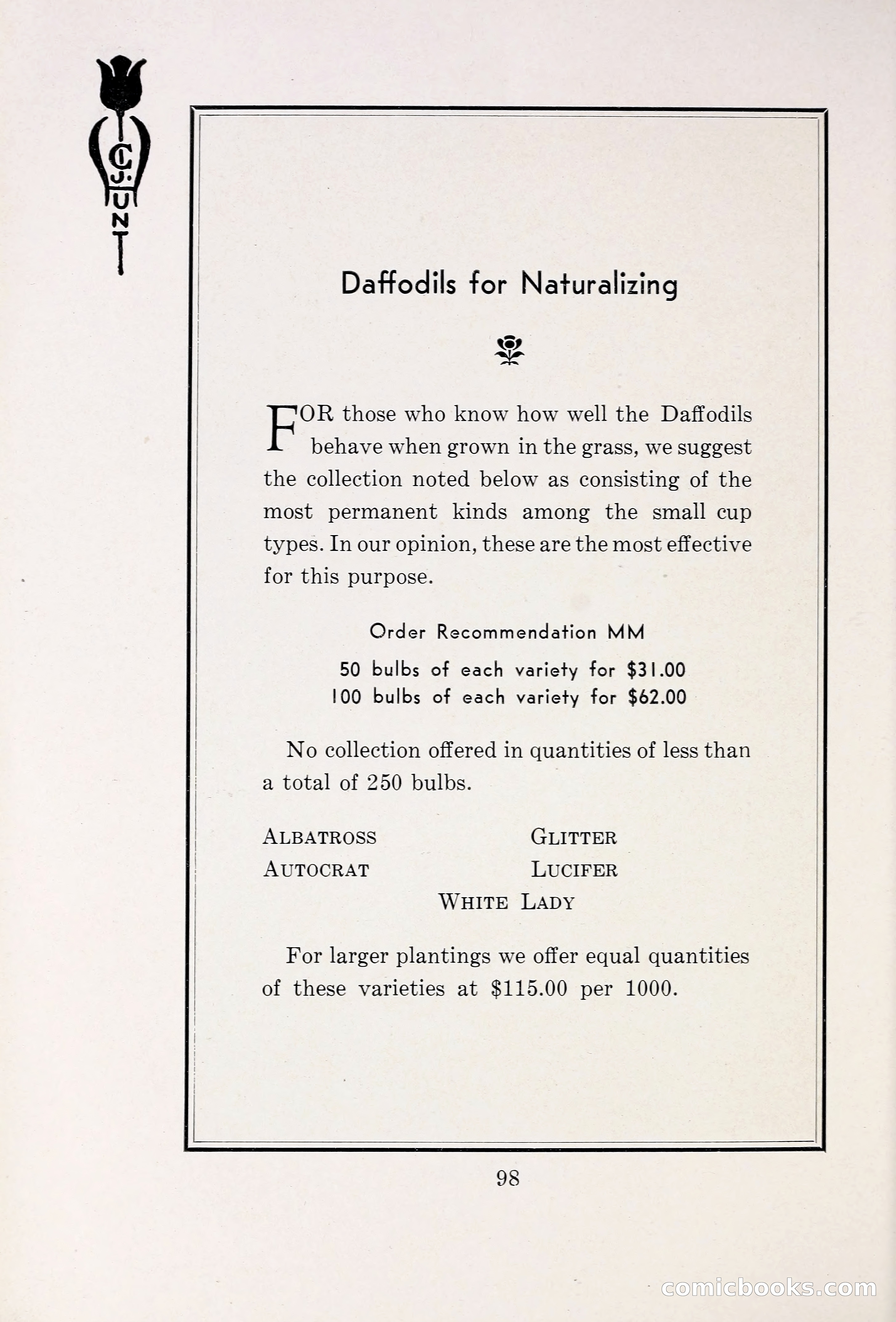 Blue Book of Bulbs, 1931 — page 103 of 142