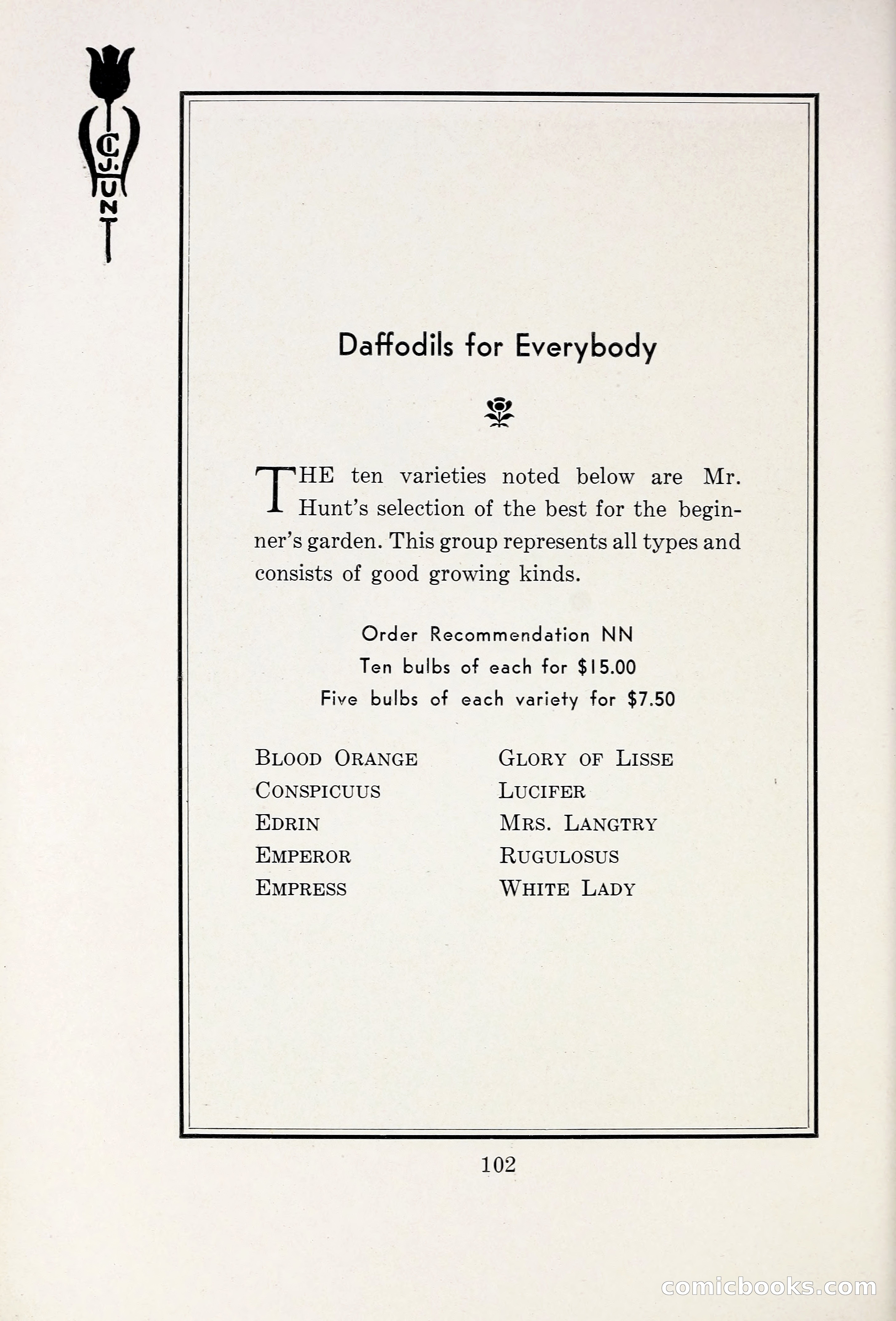Blue Book of Bulbs, 1931 — page 107 of 142