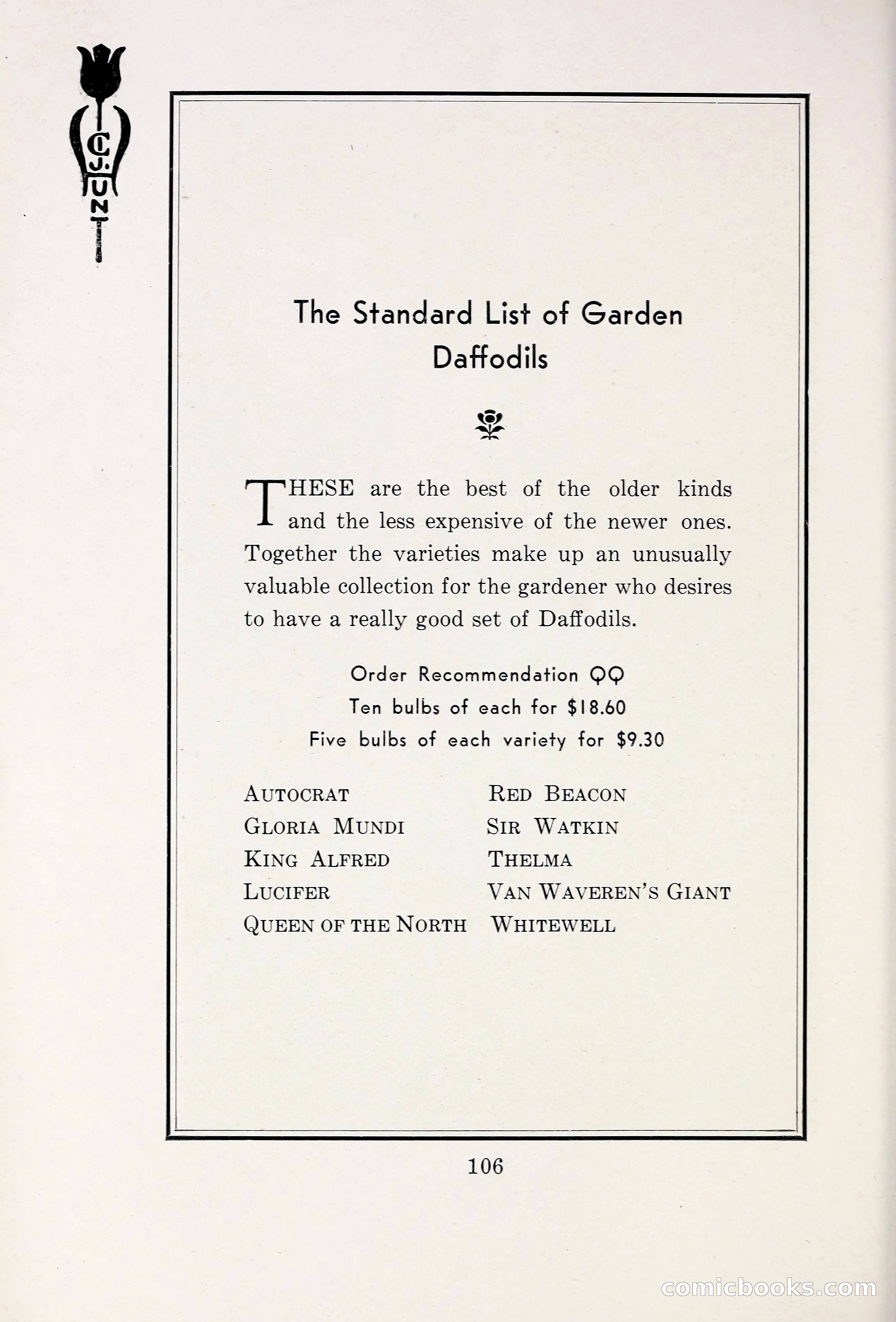Blue Book of Bulbs, 1931 — page 111 of 142