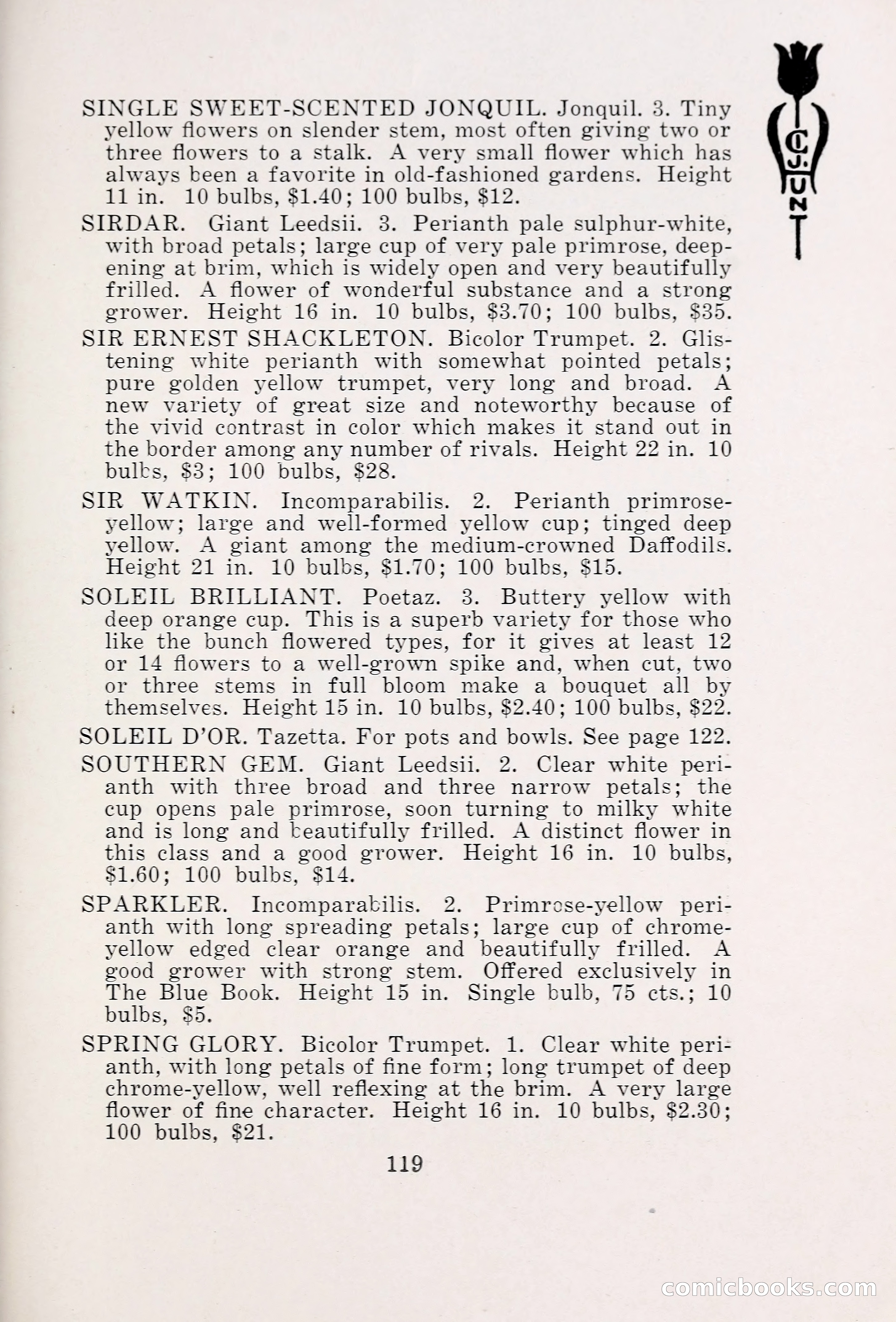 Blue Book of Bulbs, 1931 — page 124 of 142