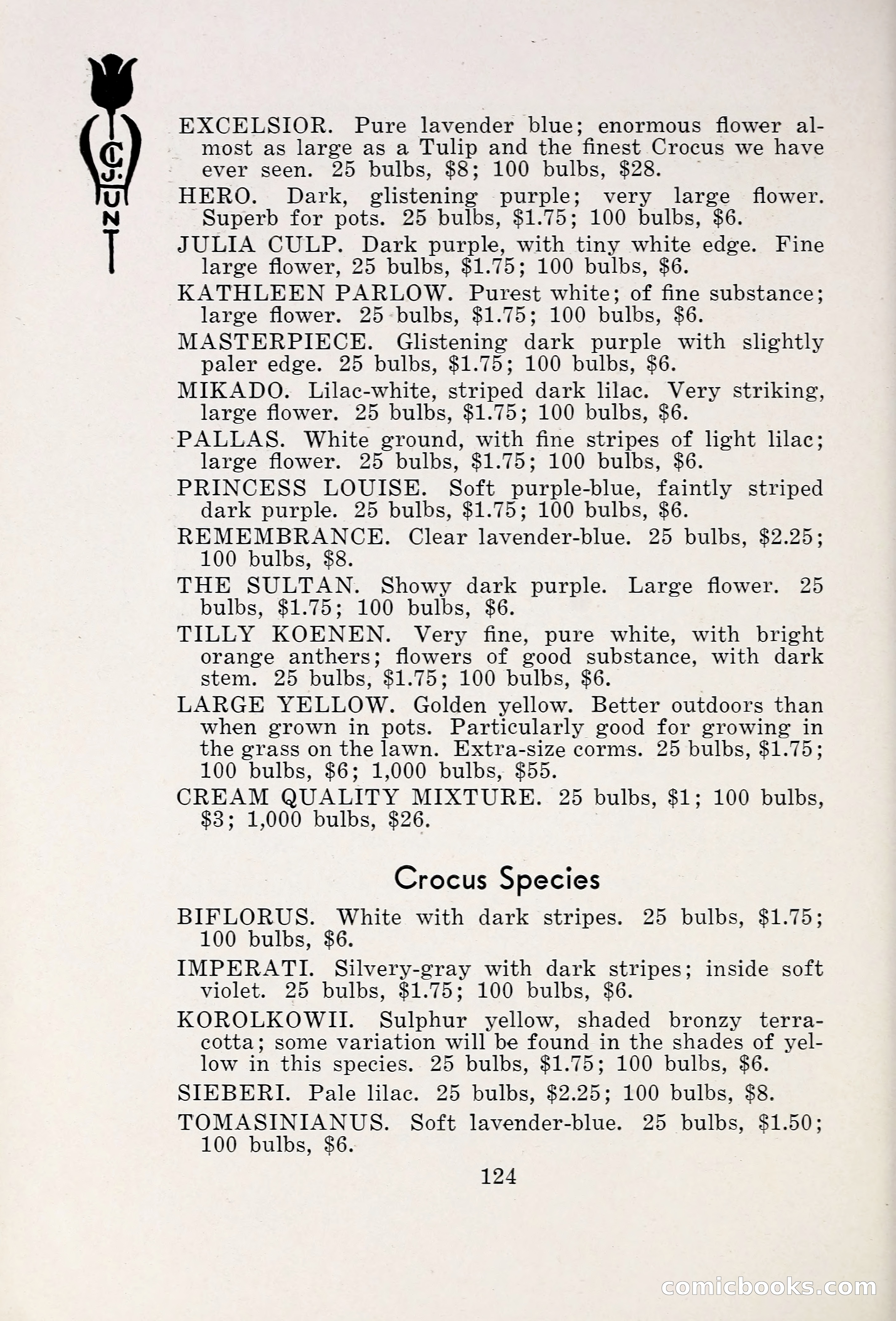 Blue Book of Bulbs, 1931 — page 129 of 142
