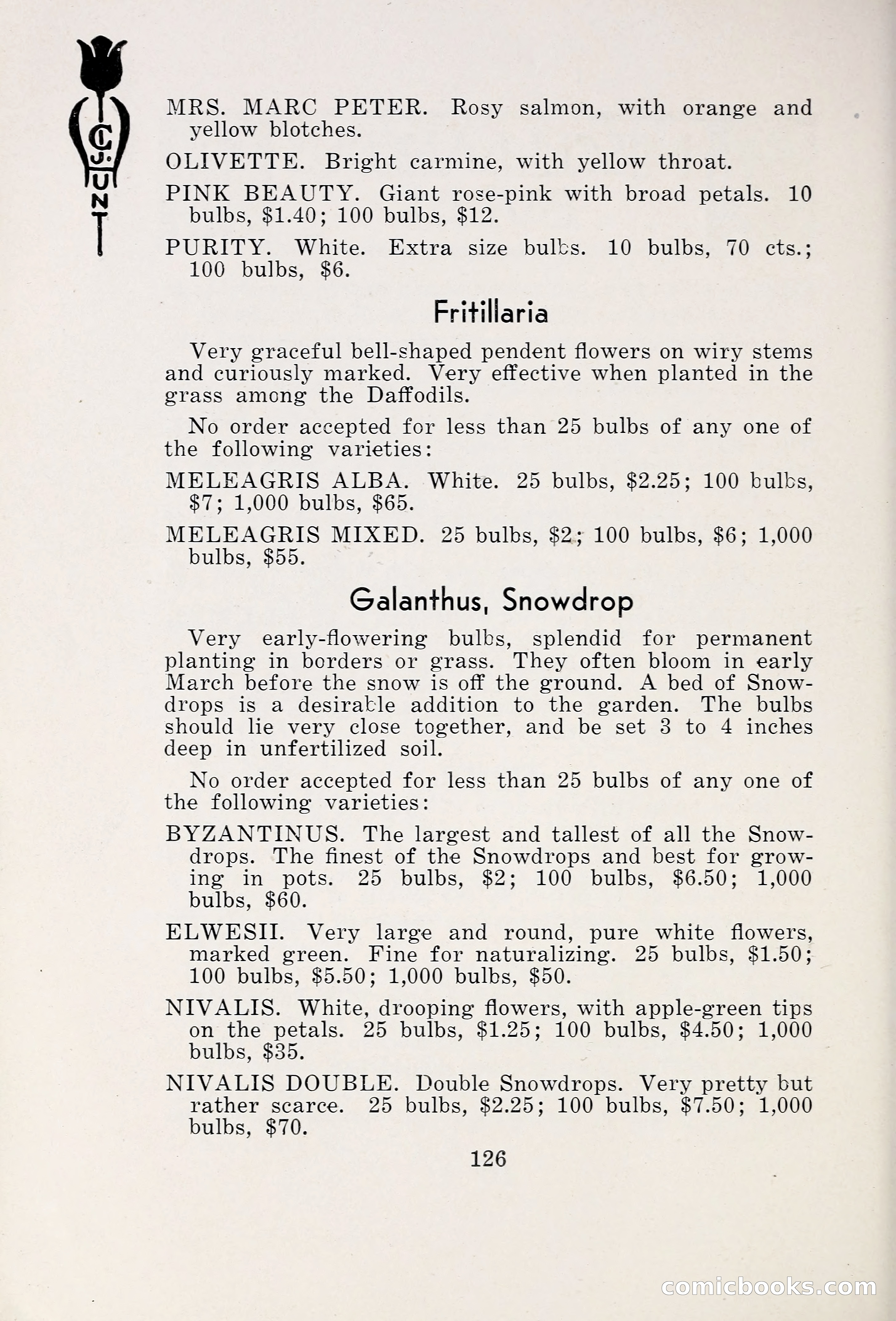 Blue Book of Bulbs, 1931 — page 131 of 142