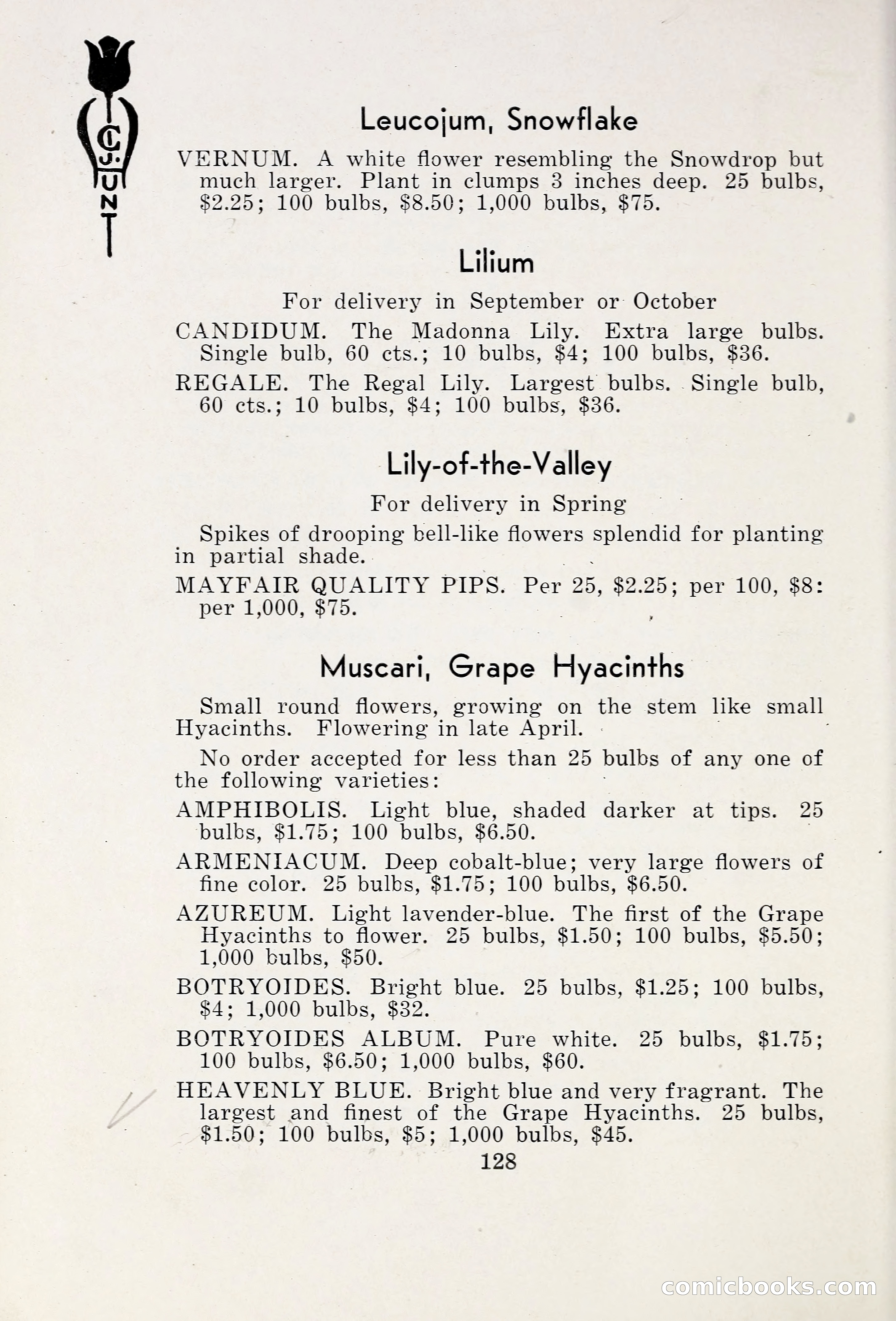 Blue Book of Bulbs, 1931 — page 133 of 142