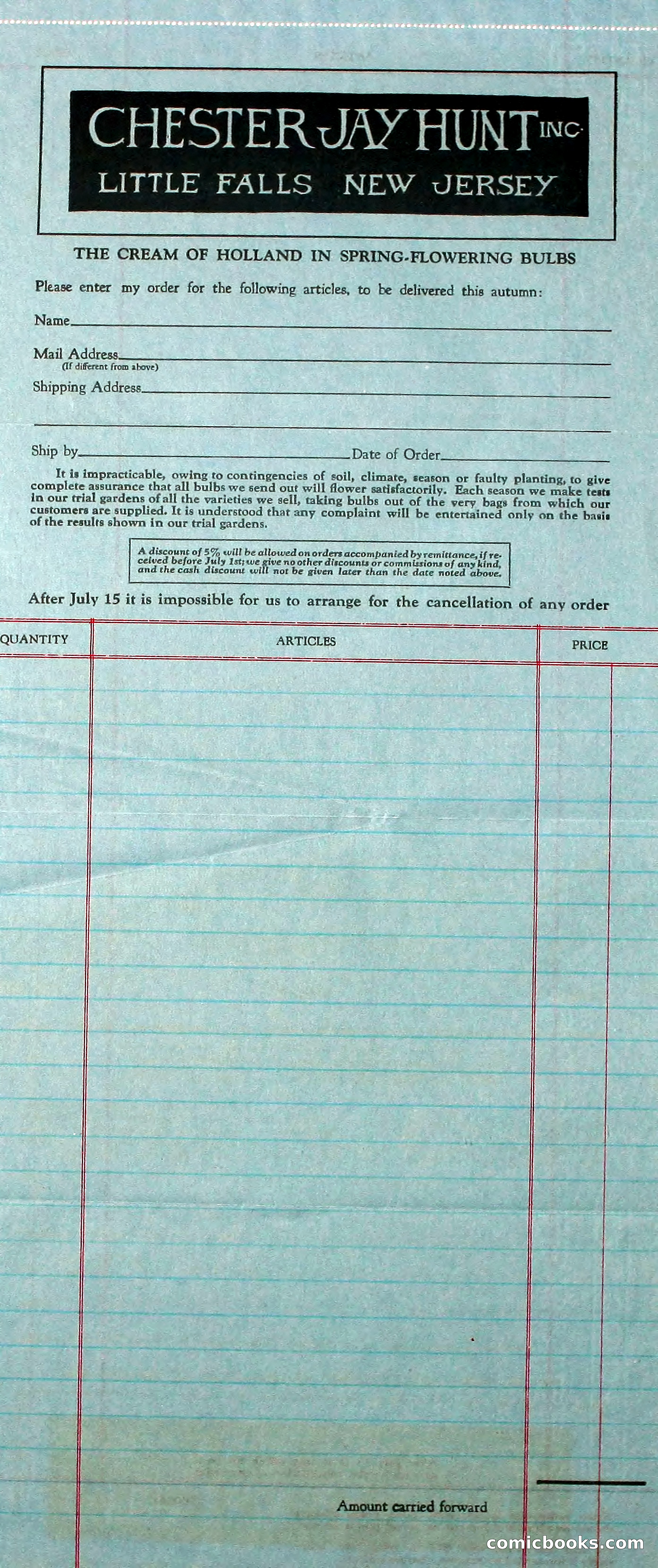 Blue Book of Bulbs, 1931 — page 142 of 142