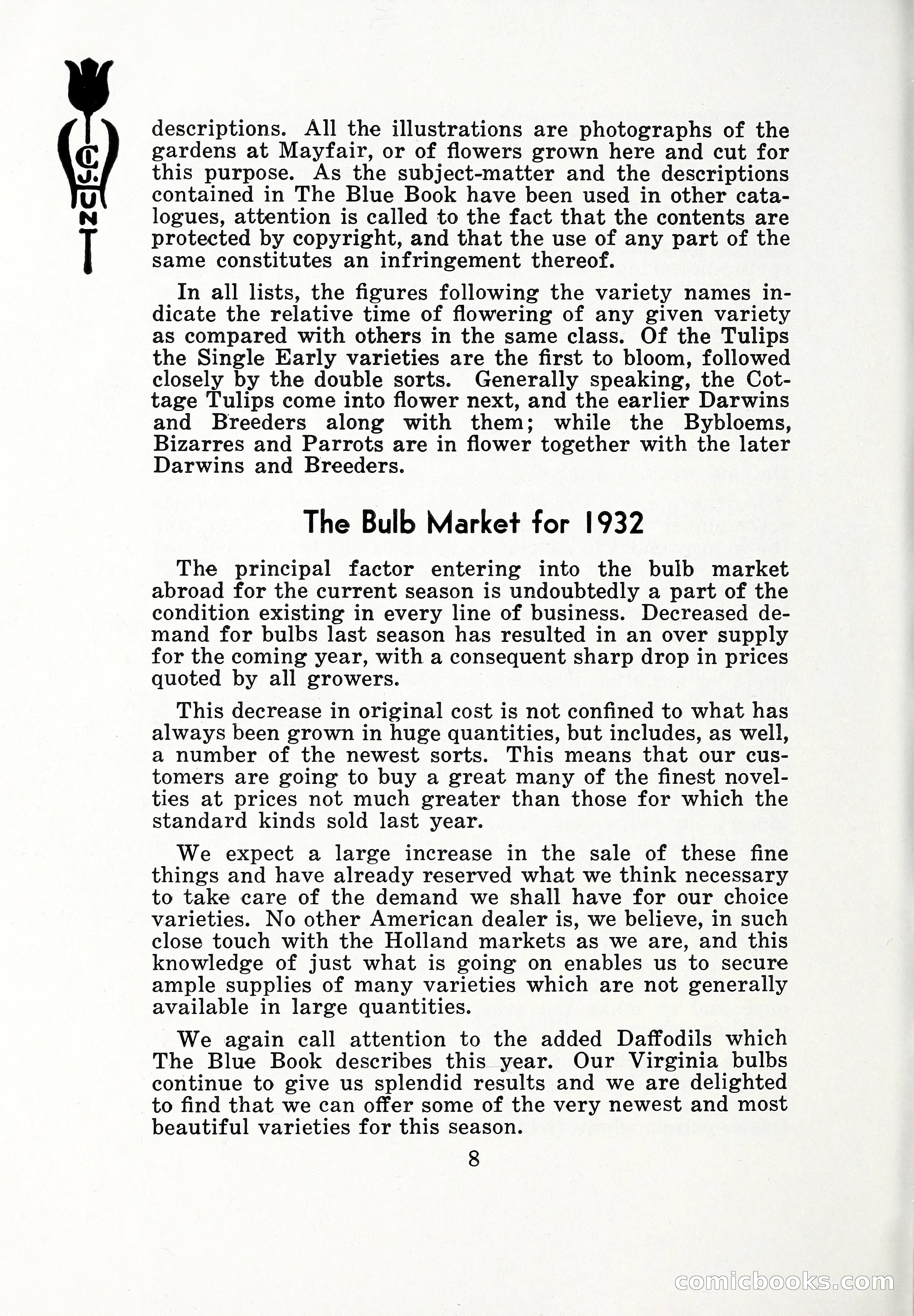 Blue Book of Bulbs, 1932 — page 13 of 121