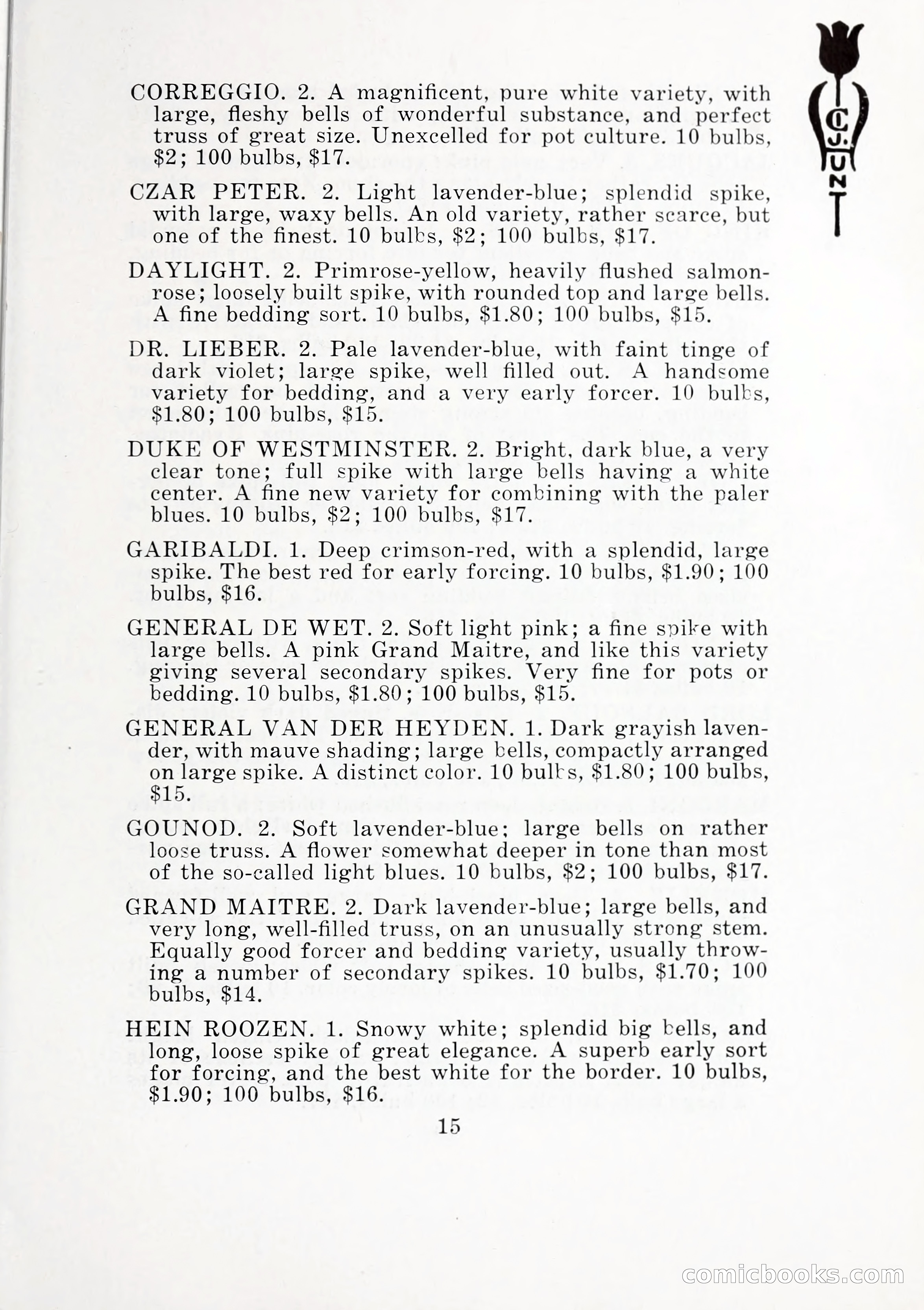 Blue Book of Bulbs, 1932 — page 20 of 121