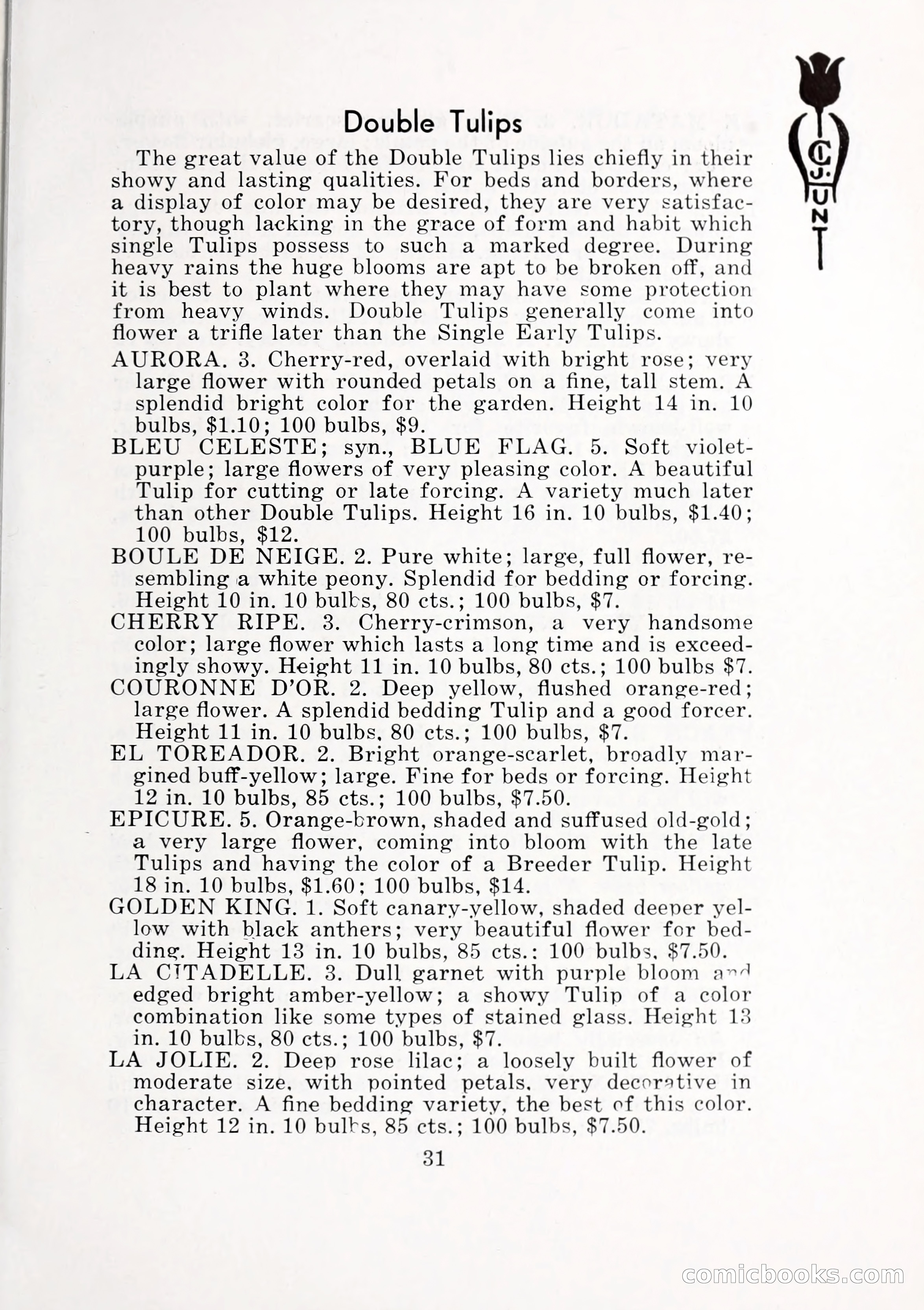 Blue Book of Bulbs, 1932 — page 36 of 121