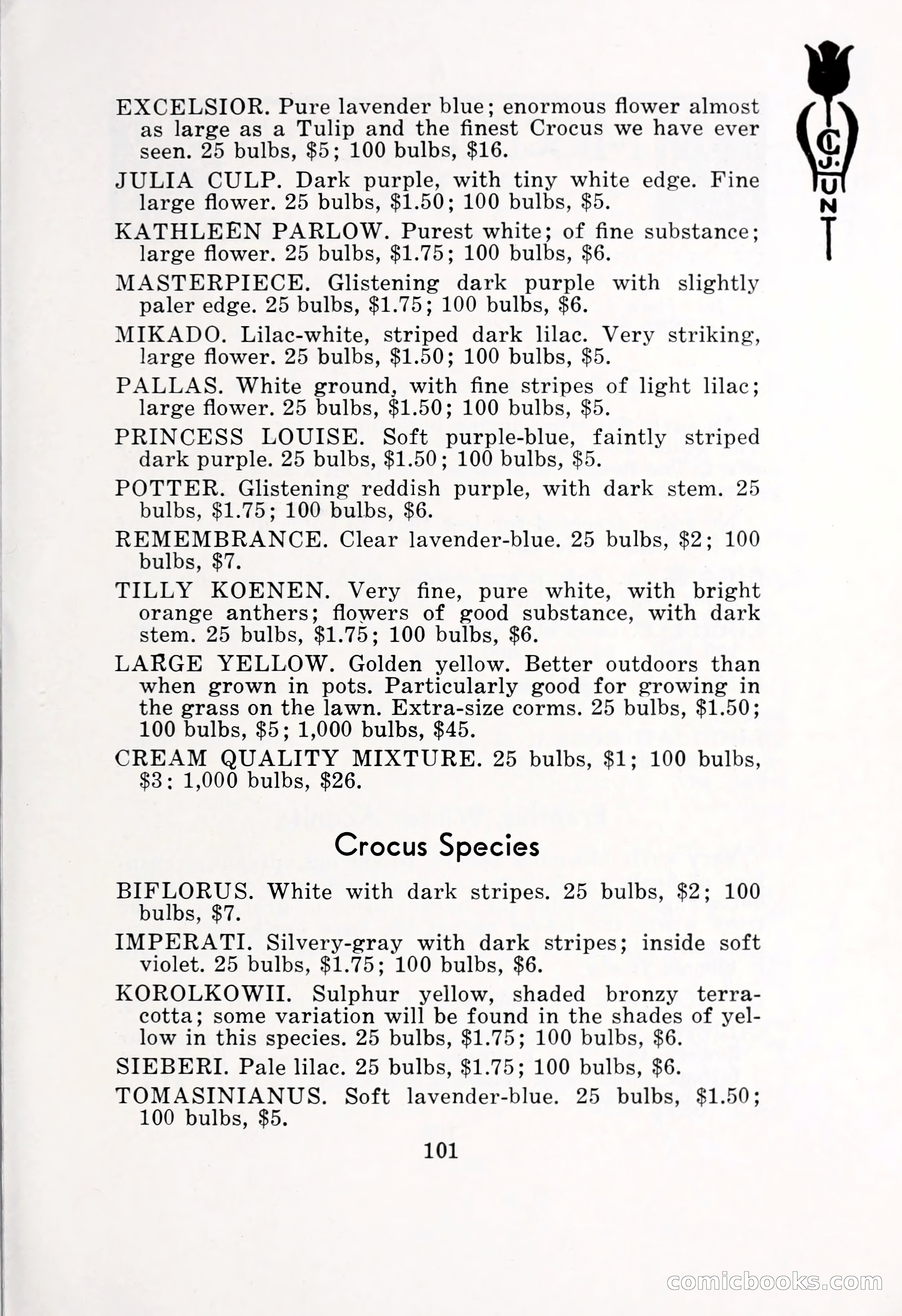 Blue Book of Bulbs, 1932 — page 106 of 121