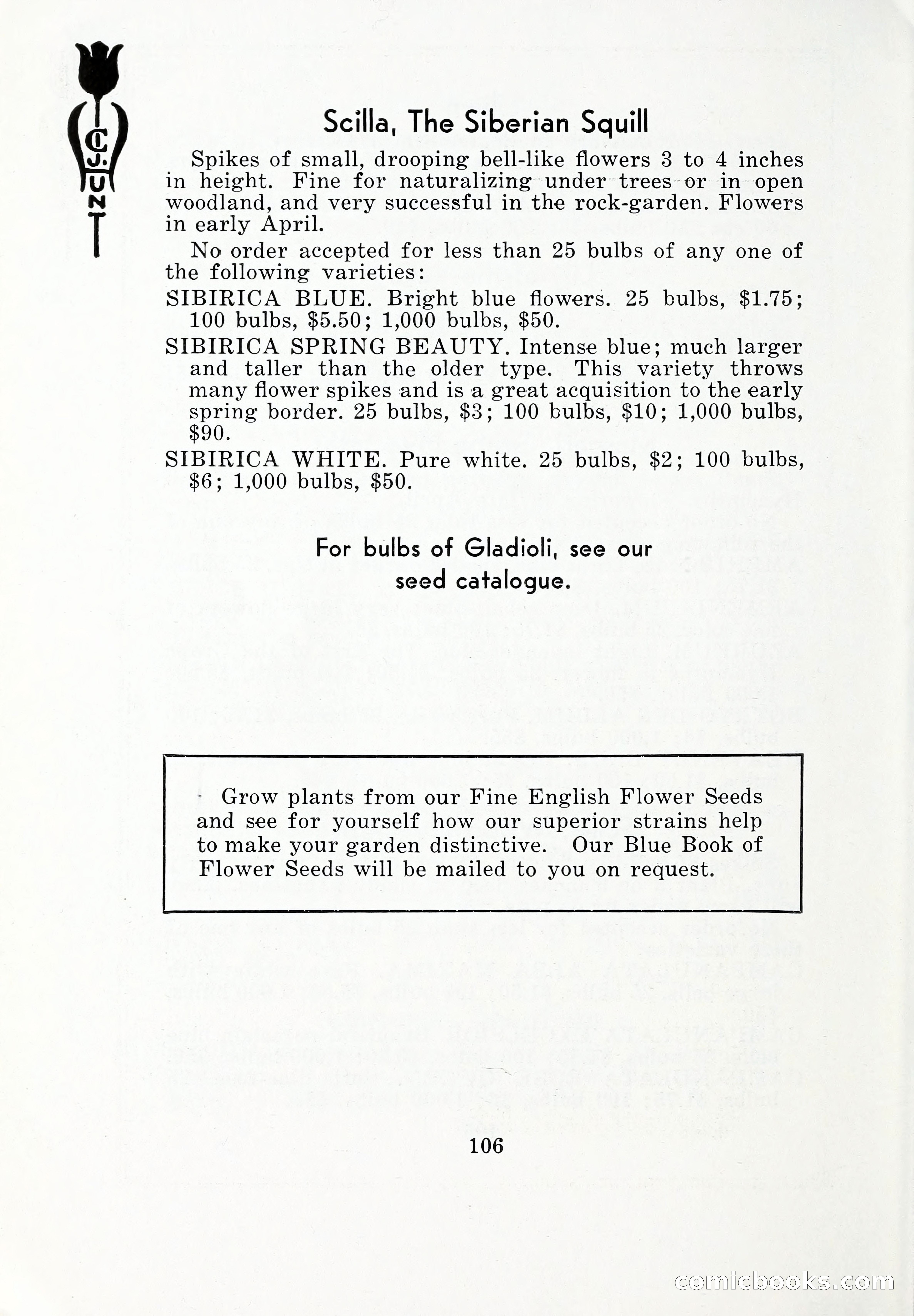 Blue Book of Bulbs, 1932 — page 111 of 121