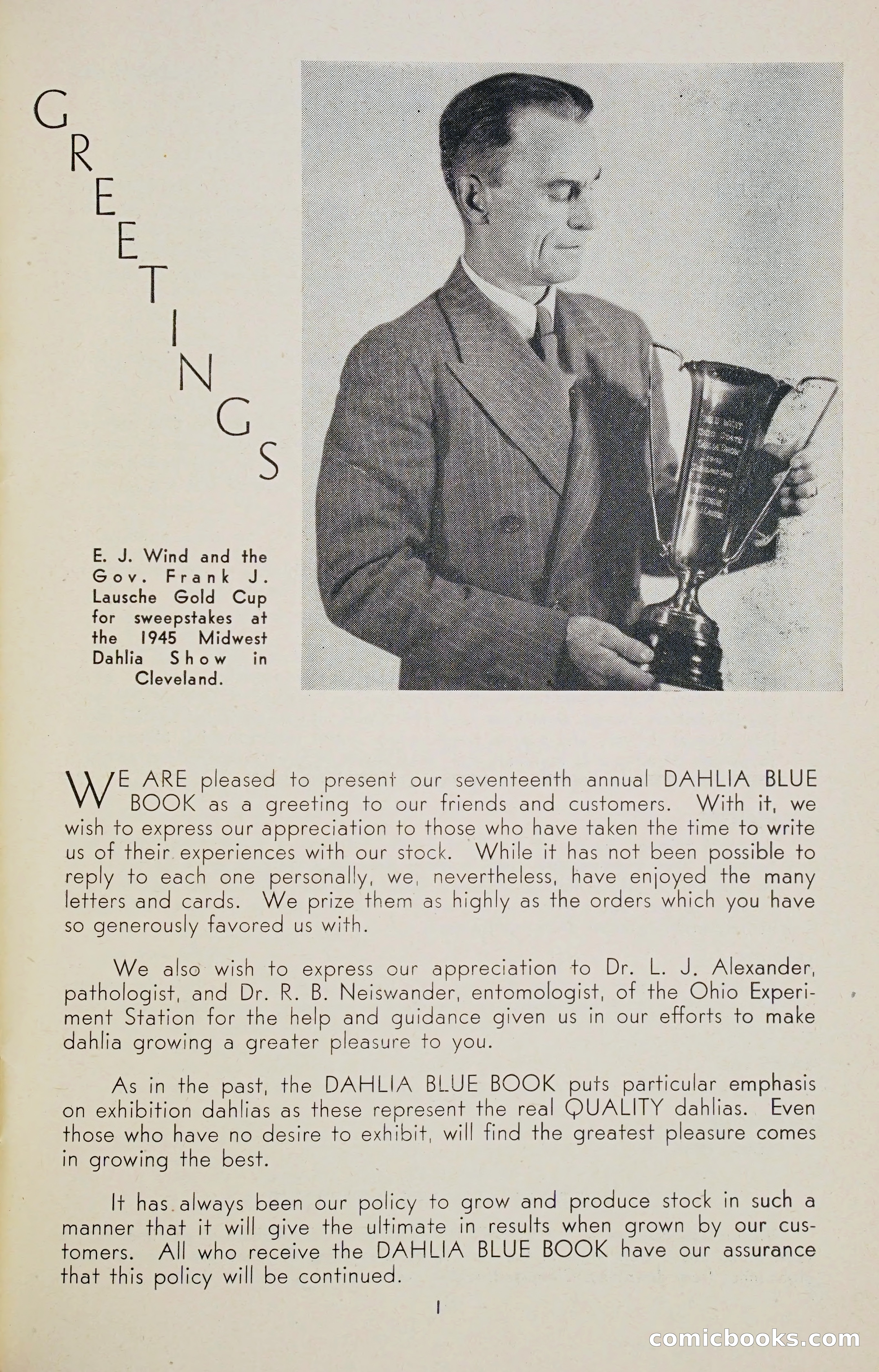 Dahlia Blue Book for 1947 — page 6 of 50