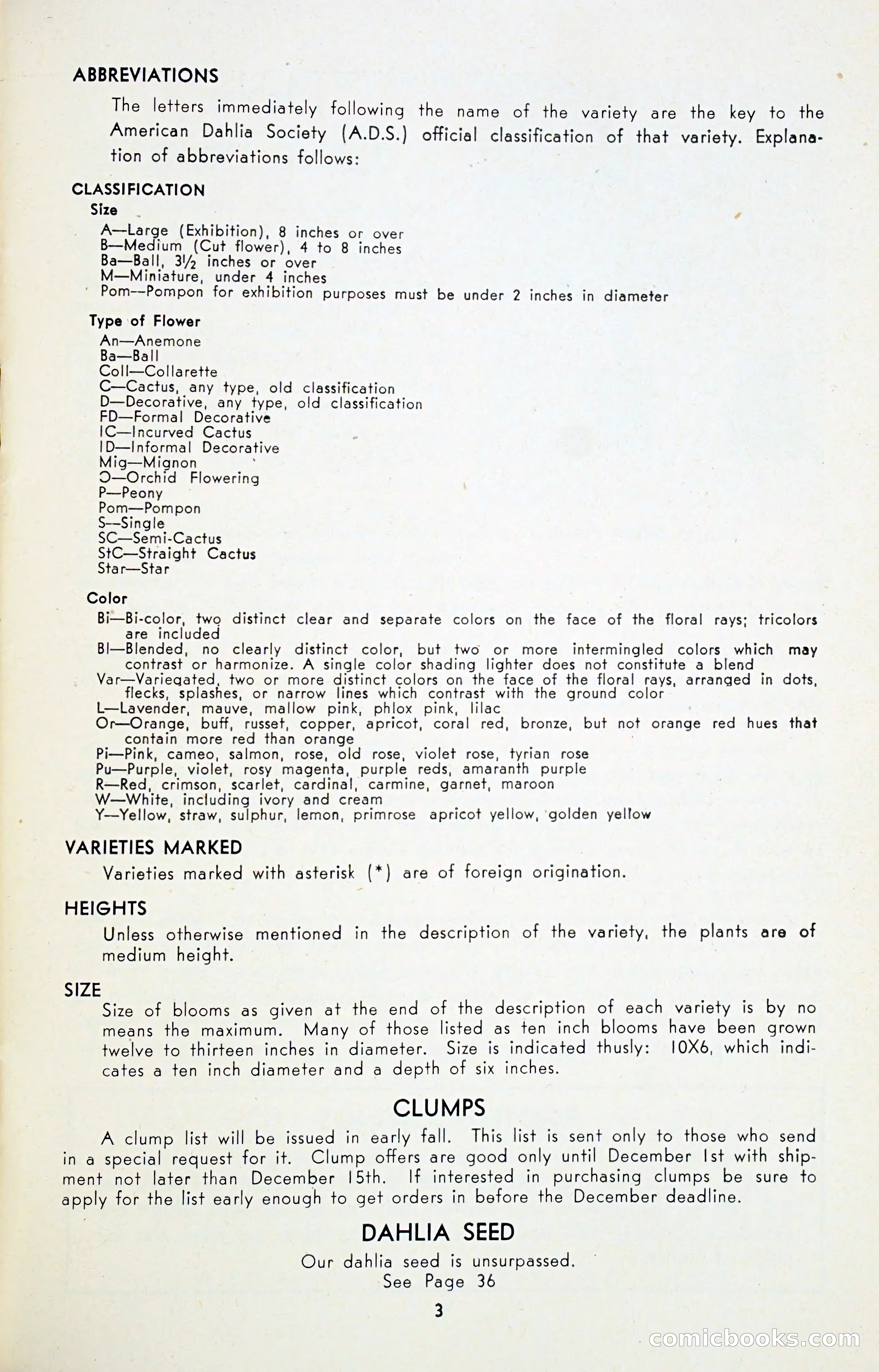 Dahlia Blue Book for 1947 — page 8 of 50