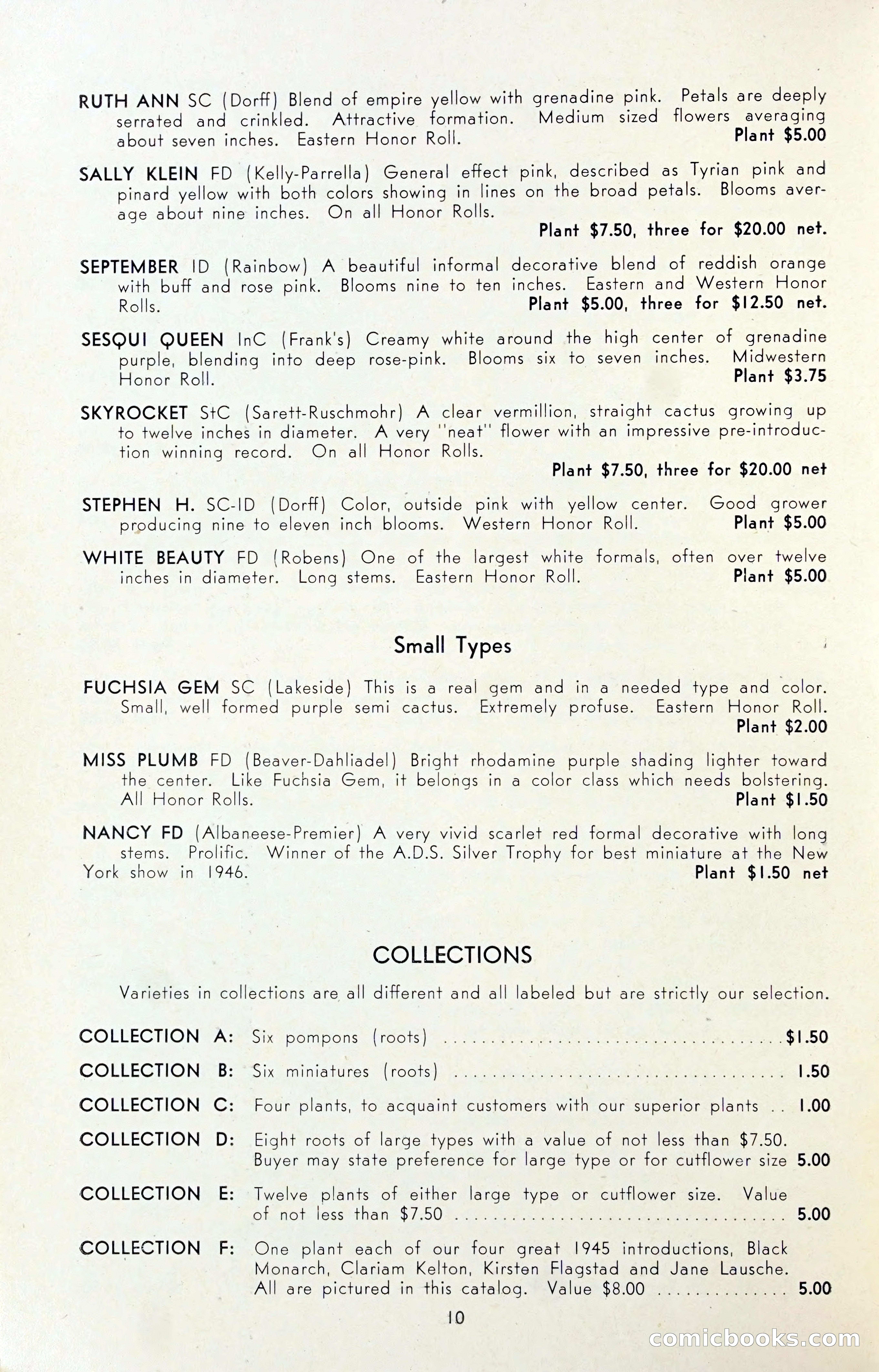 Dahlia Blue Book for 1947 — page 15 of 50