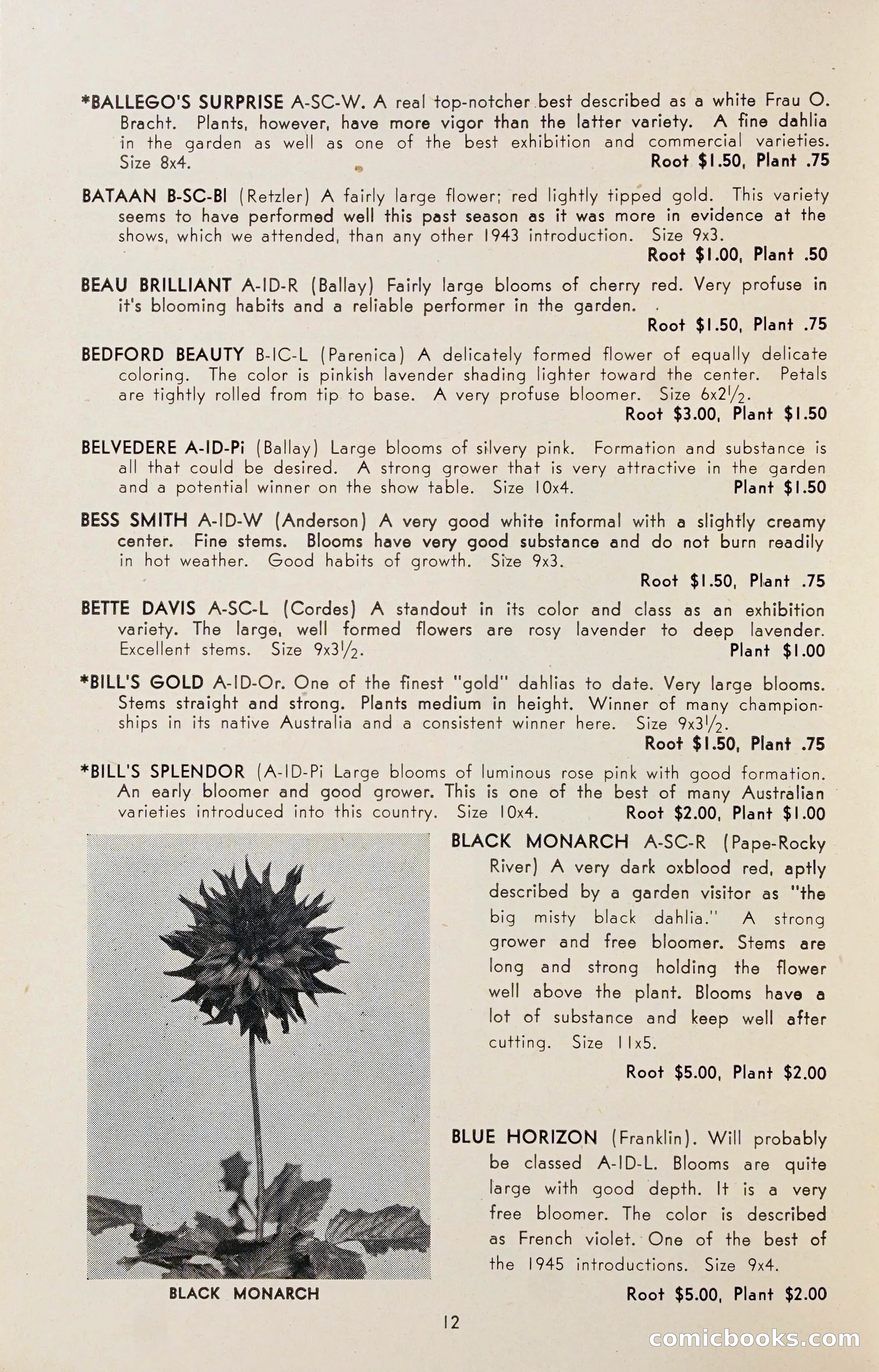 Dahlia Blue Book for 1947 — page 17 of 50