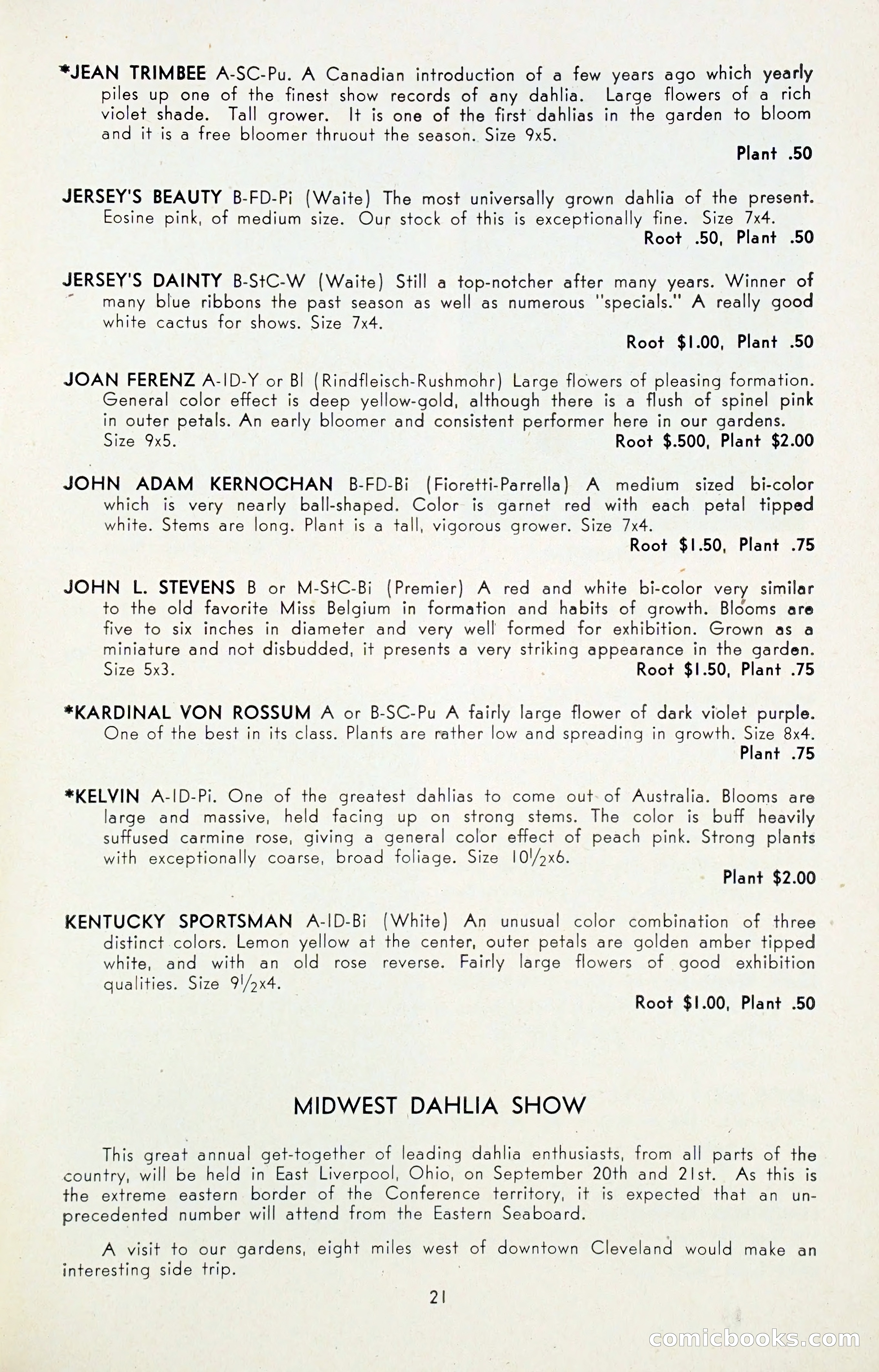 Dahlia Blue Book for 1947 — page 26 of 50