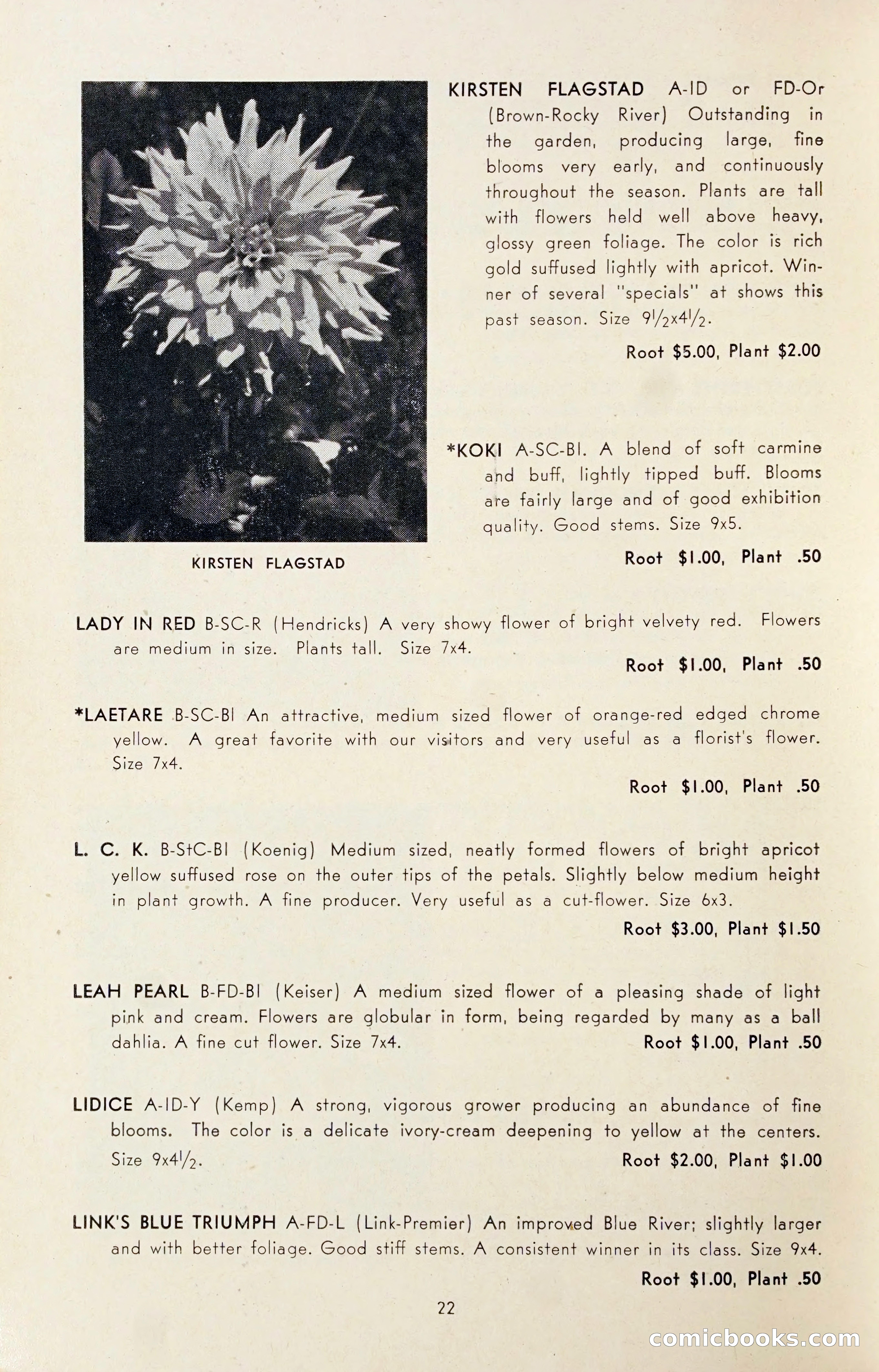 Dahlia Blue Book for 1947 — page 27 of 50
