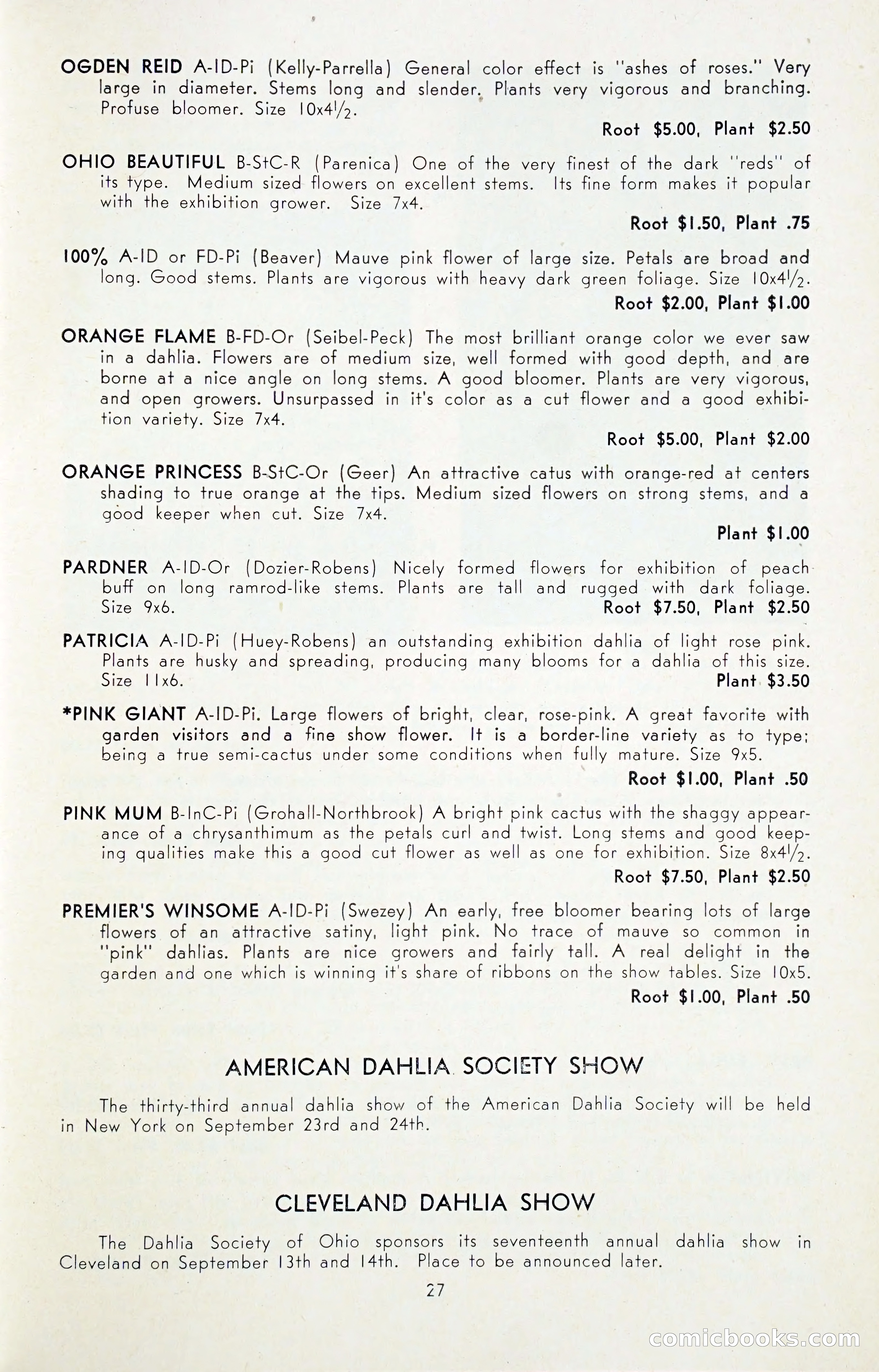 Dahlia Blue Book for 1947 — page 32 of 50
