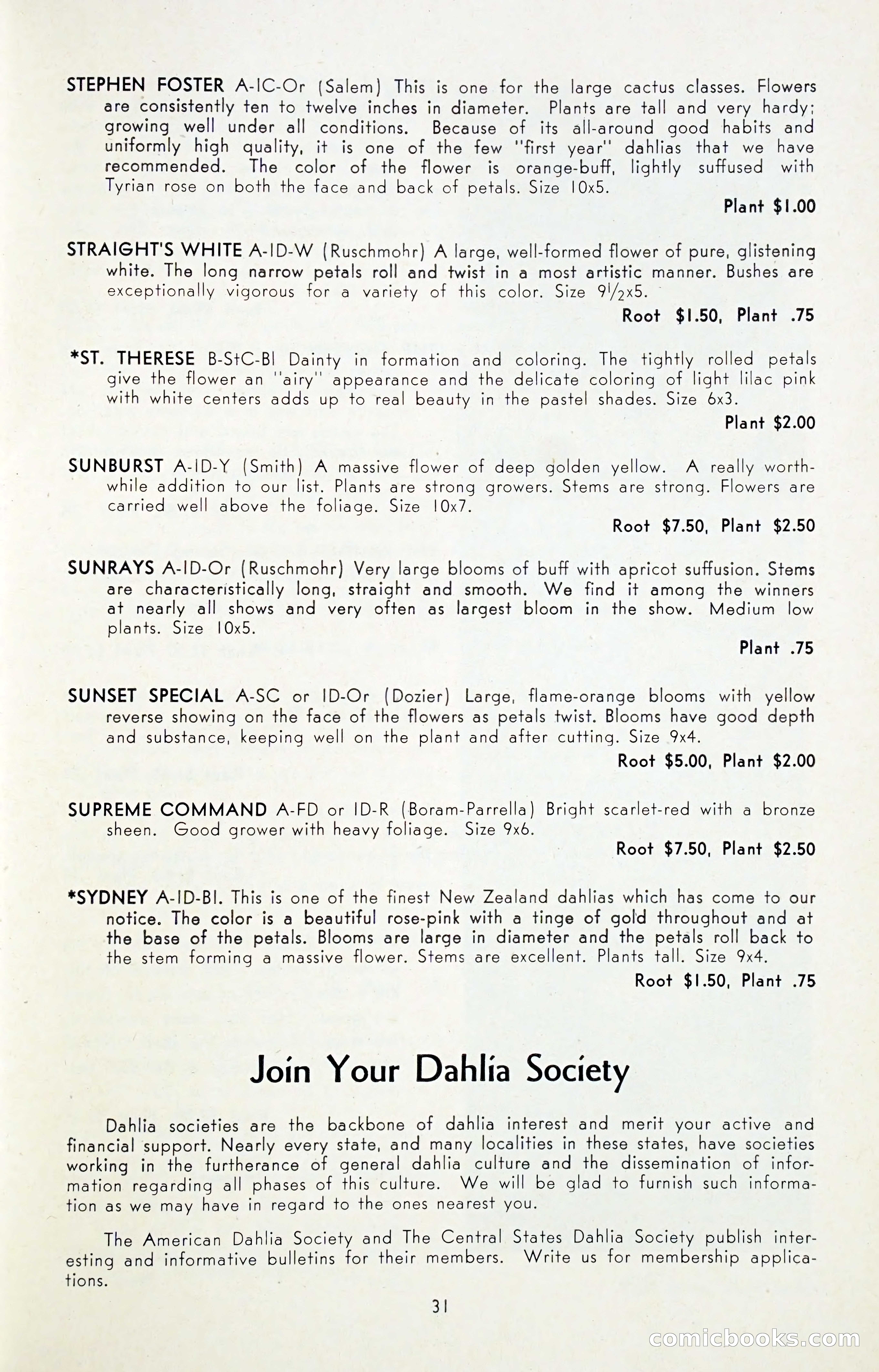 Dahlia Blue Book for 1947 — page 36 of 50