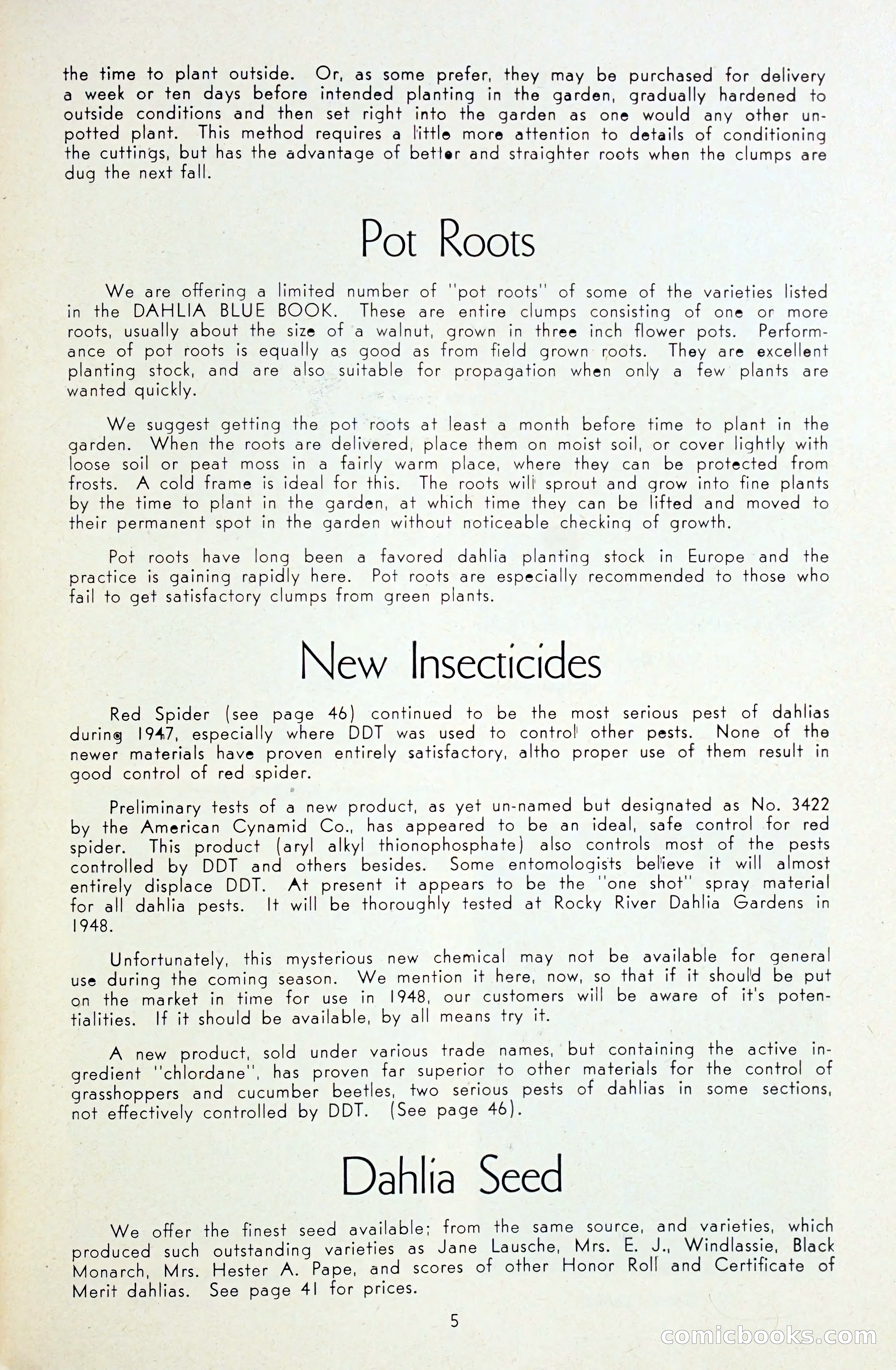 Dahlia Blue Book for 1948 — page 10 of 54