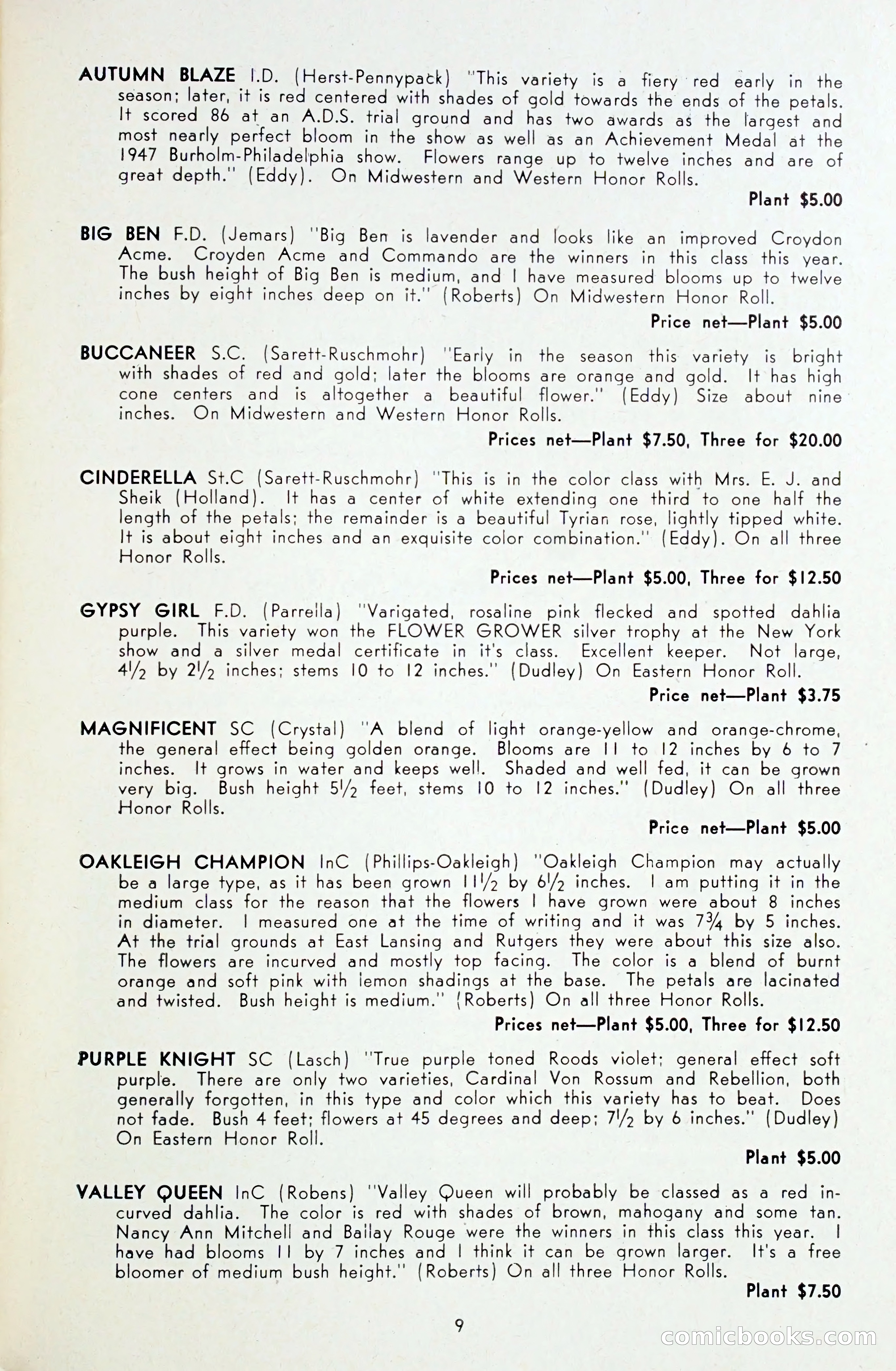 Dahlia Blue Book for 1948 — page 14 of 54