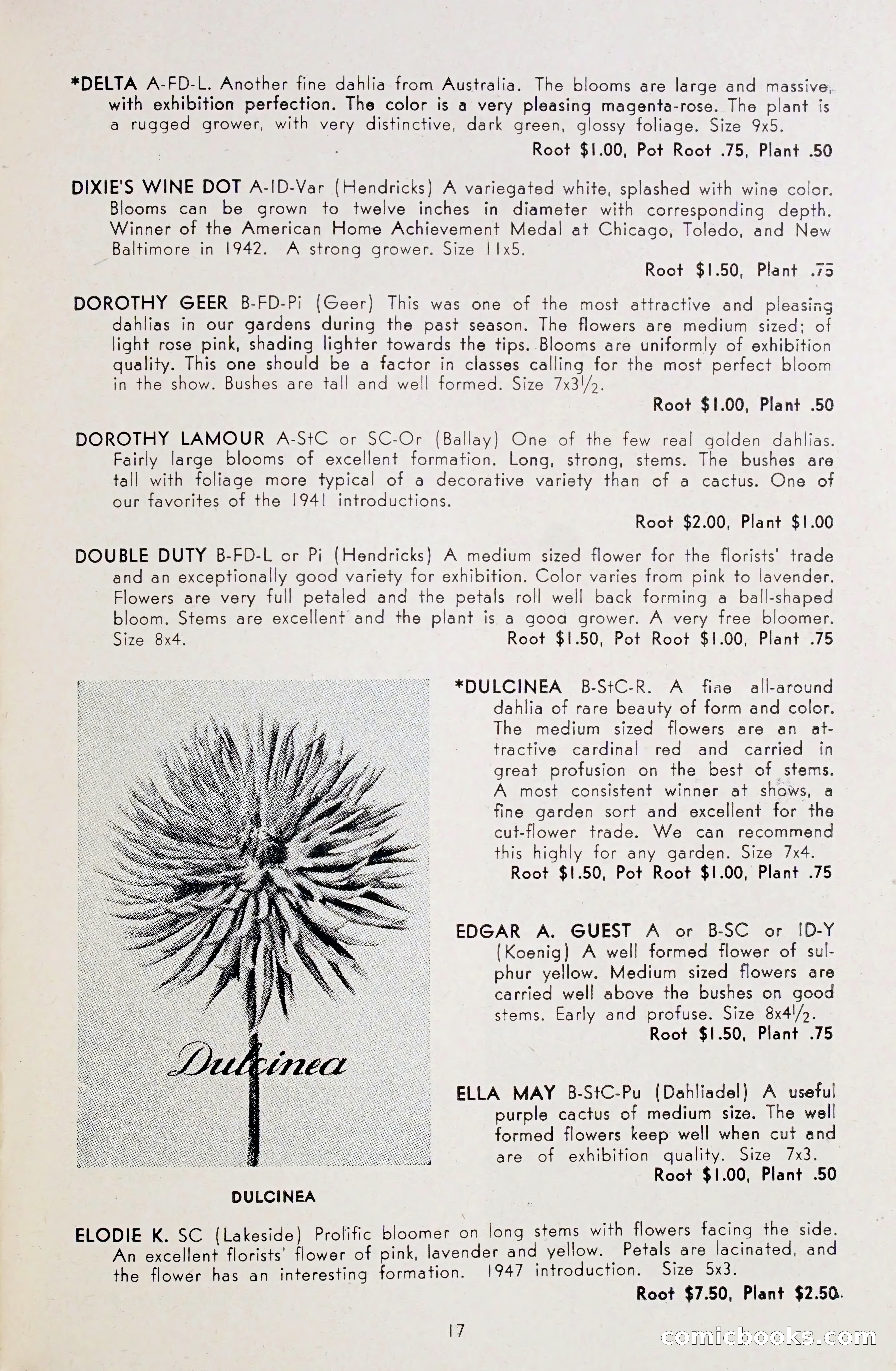 Dahlia Blue Book for 1948 — page 22 of 54