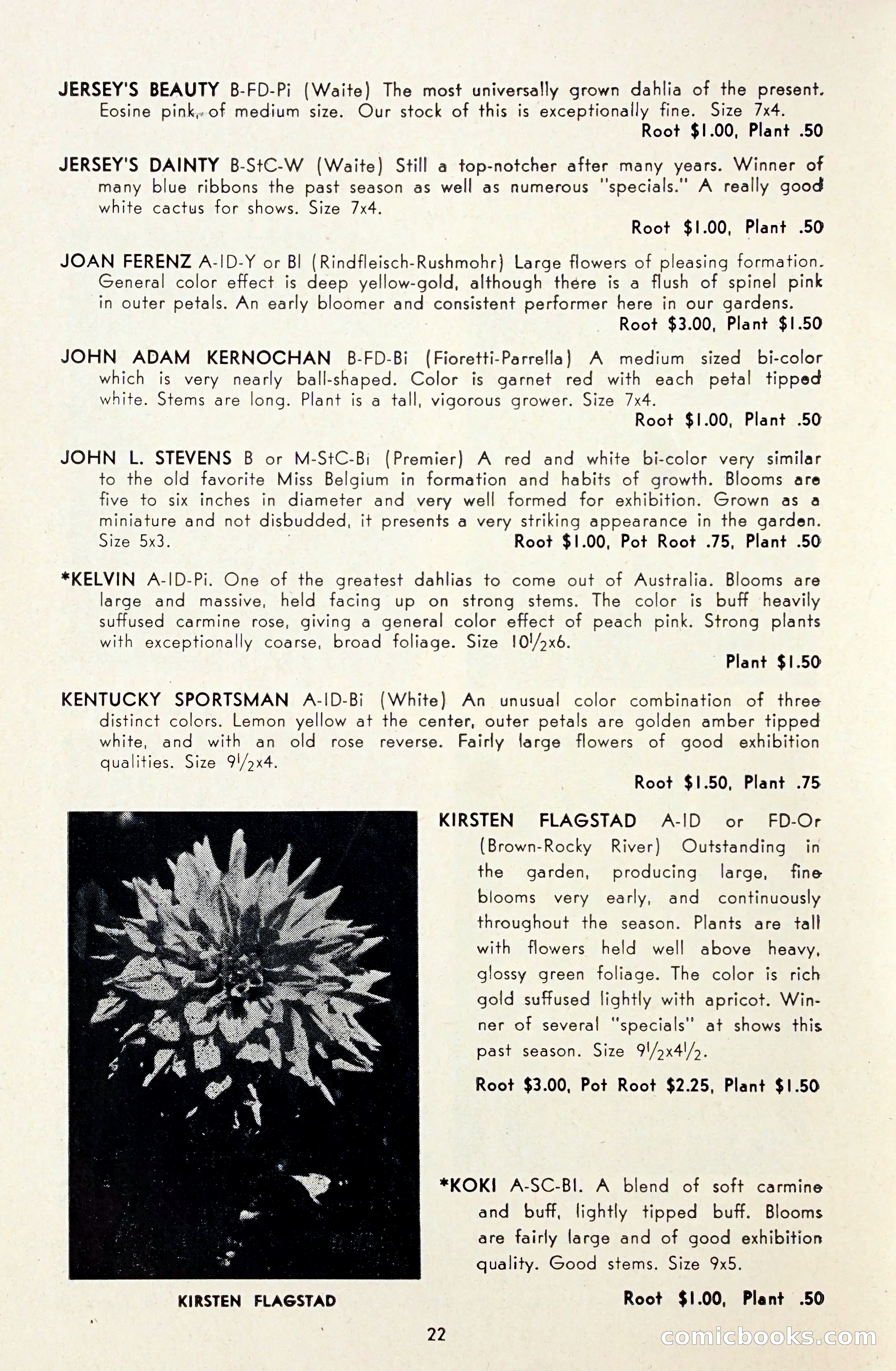 Dahlia Blue Book for 1948 — page 27 of 54