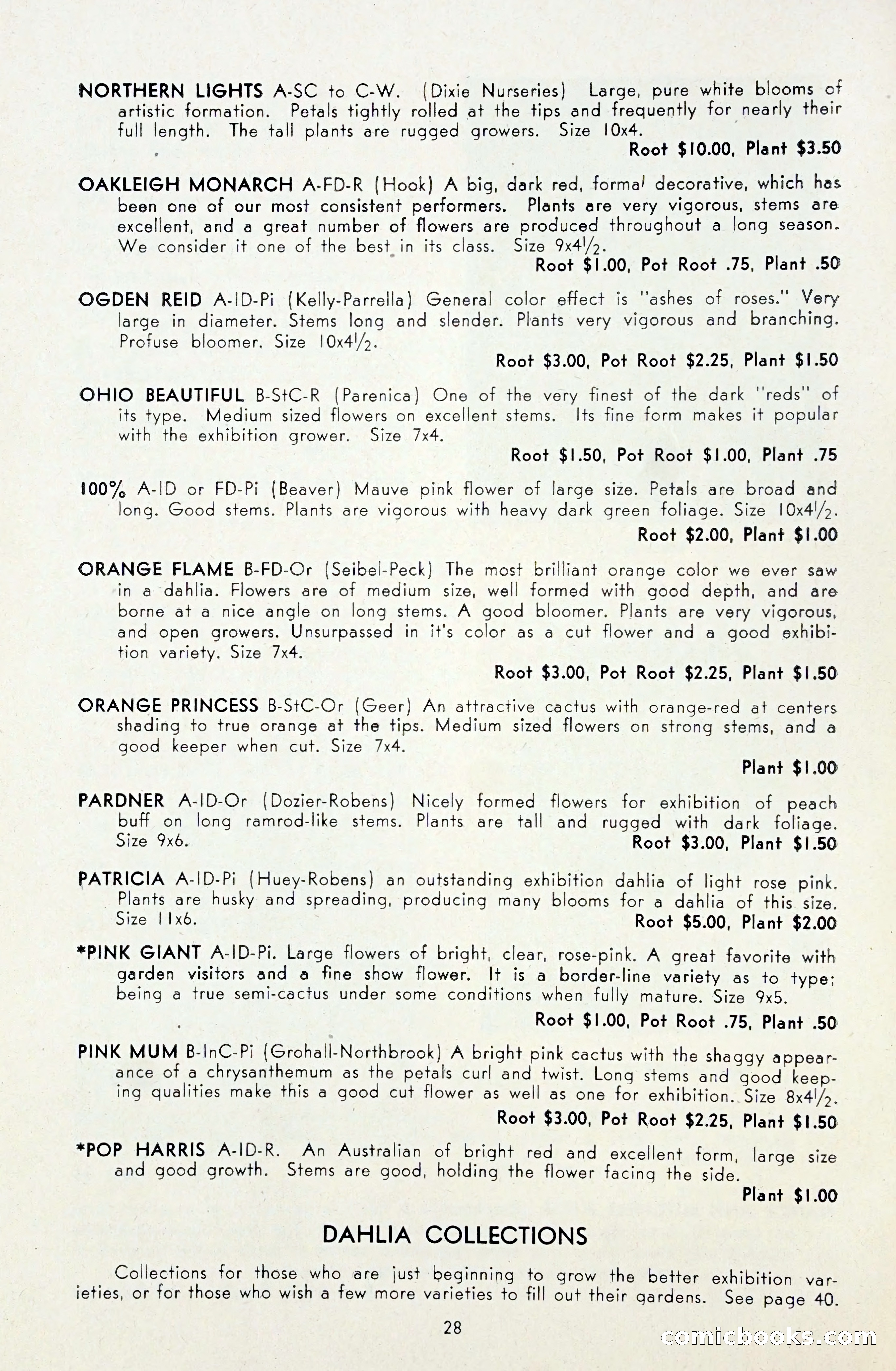 Dahlia Blue Book for 1948 — page 33 of 54