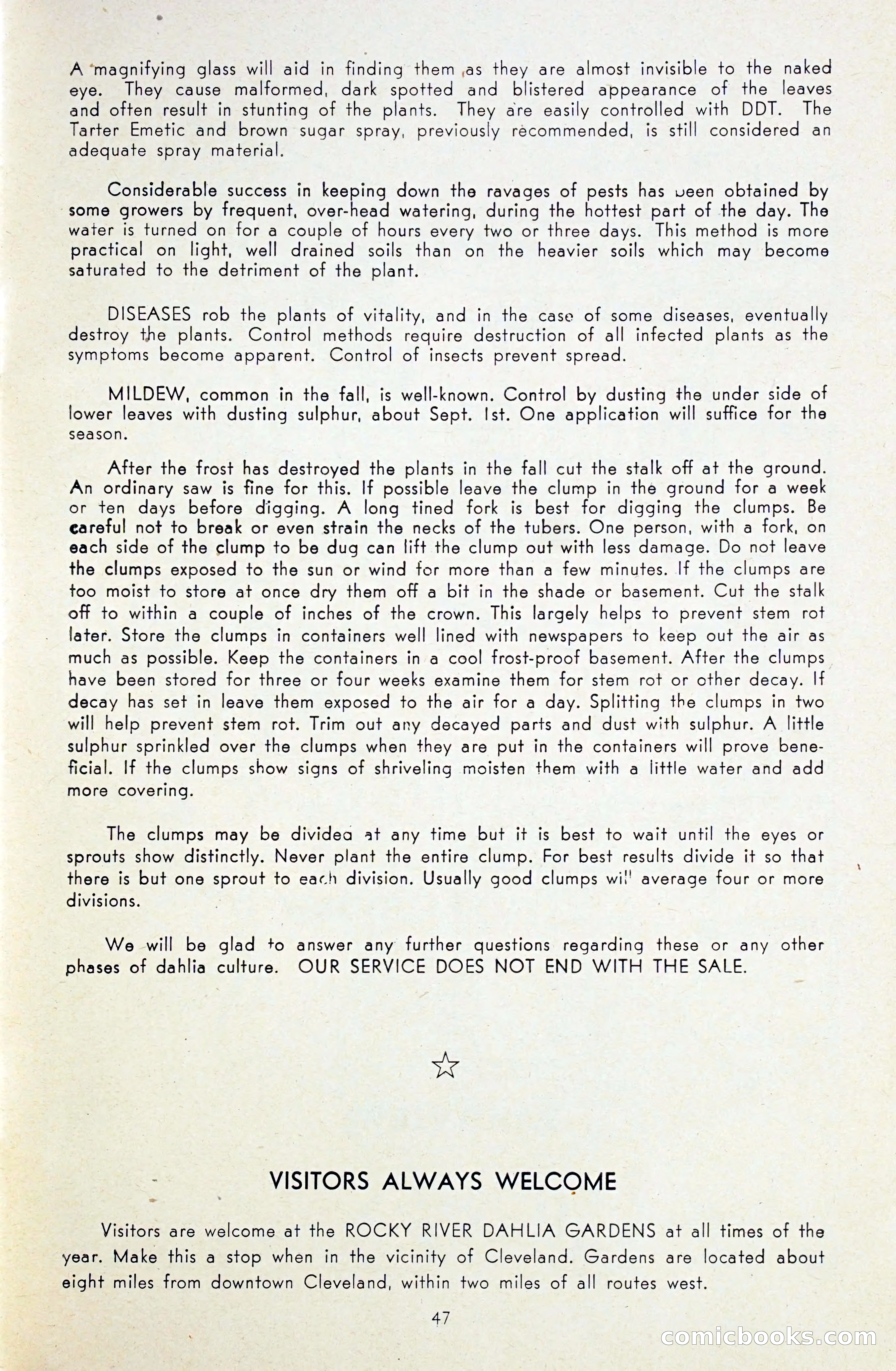Dahlia Blue Book for 1948 — page 52 of 54