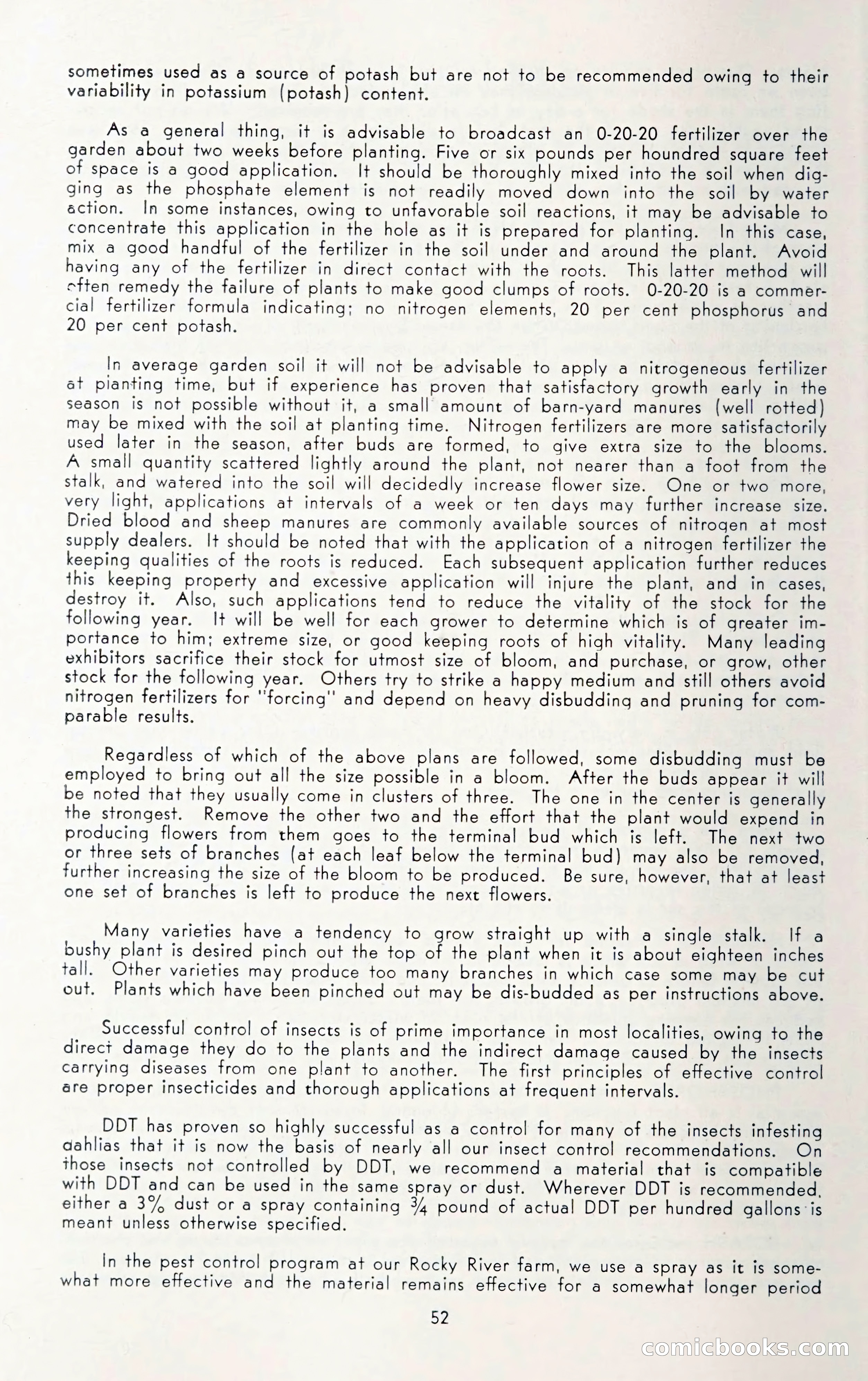 Dahlia Blue Book for 1950 — page 56 of 62