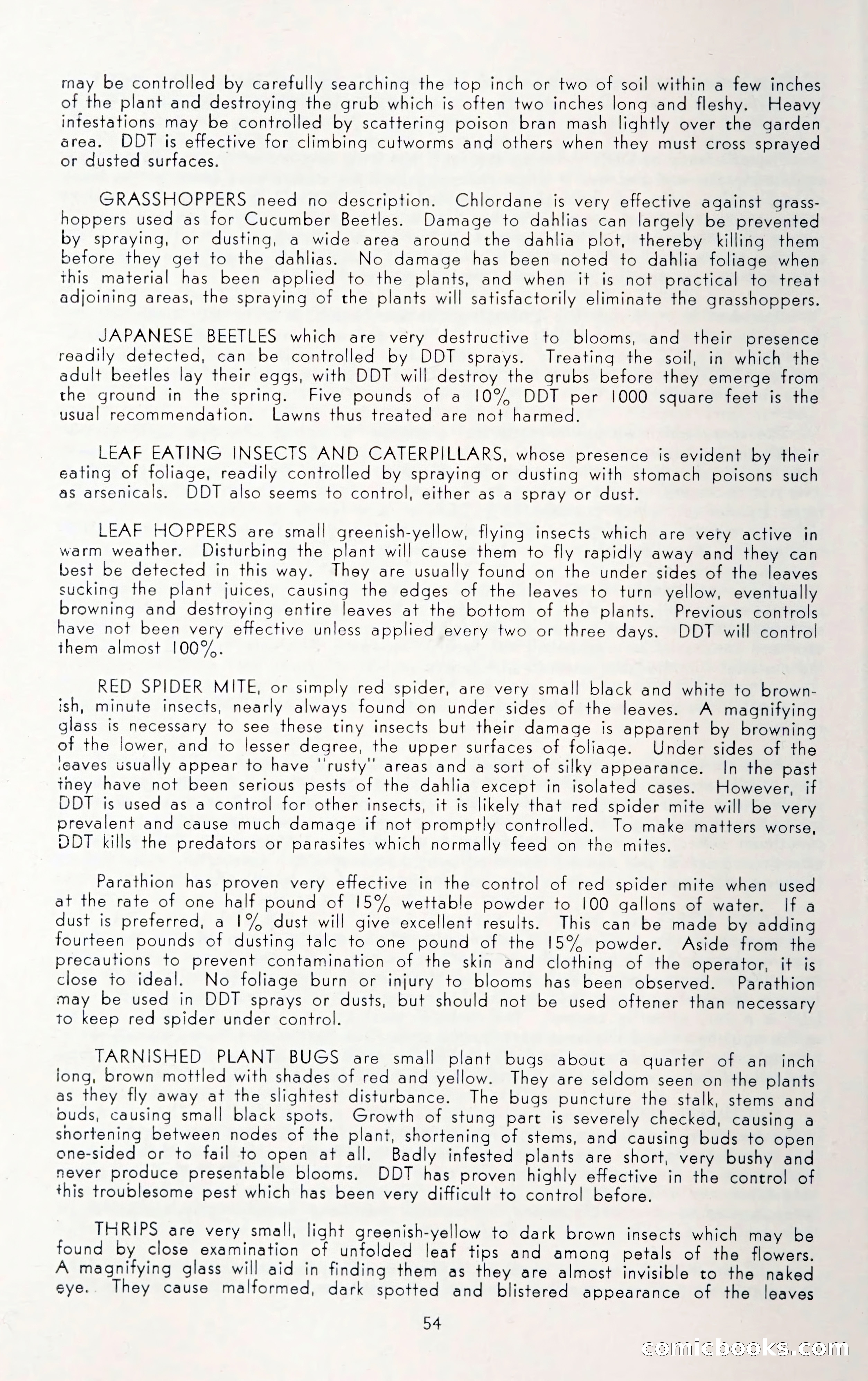 Dahlia Blue Book for 1950 — page 58 of 62
