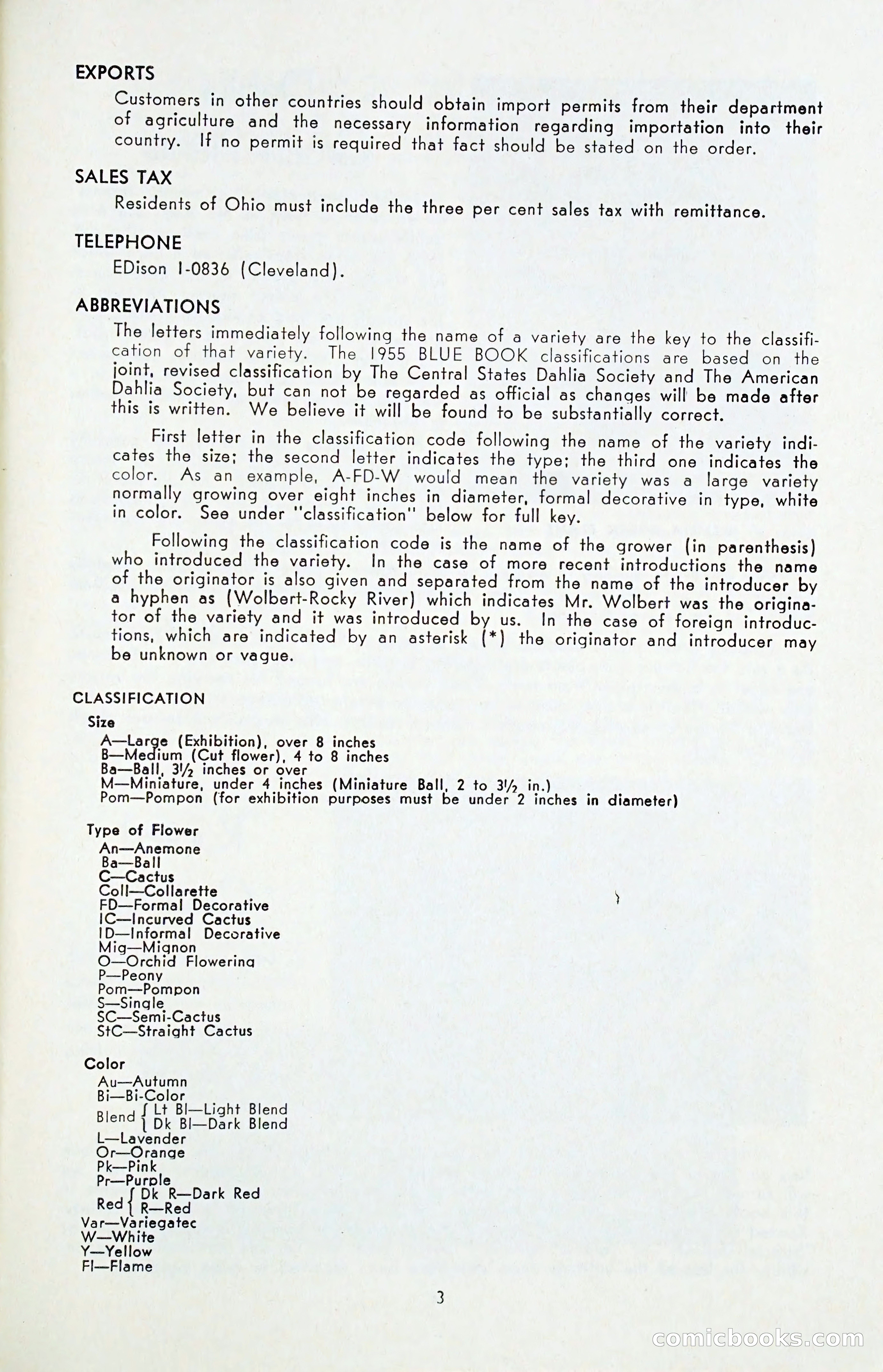 The Dahlia Blue Book for 1955 — page 6 of 79