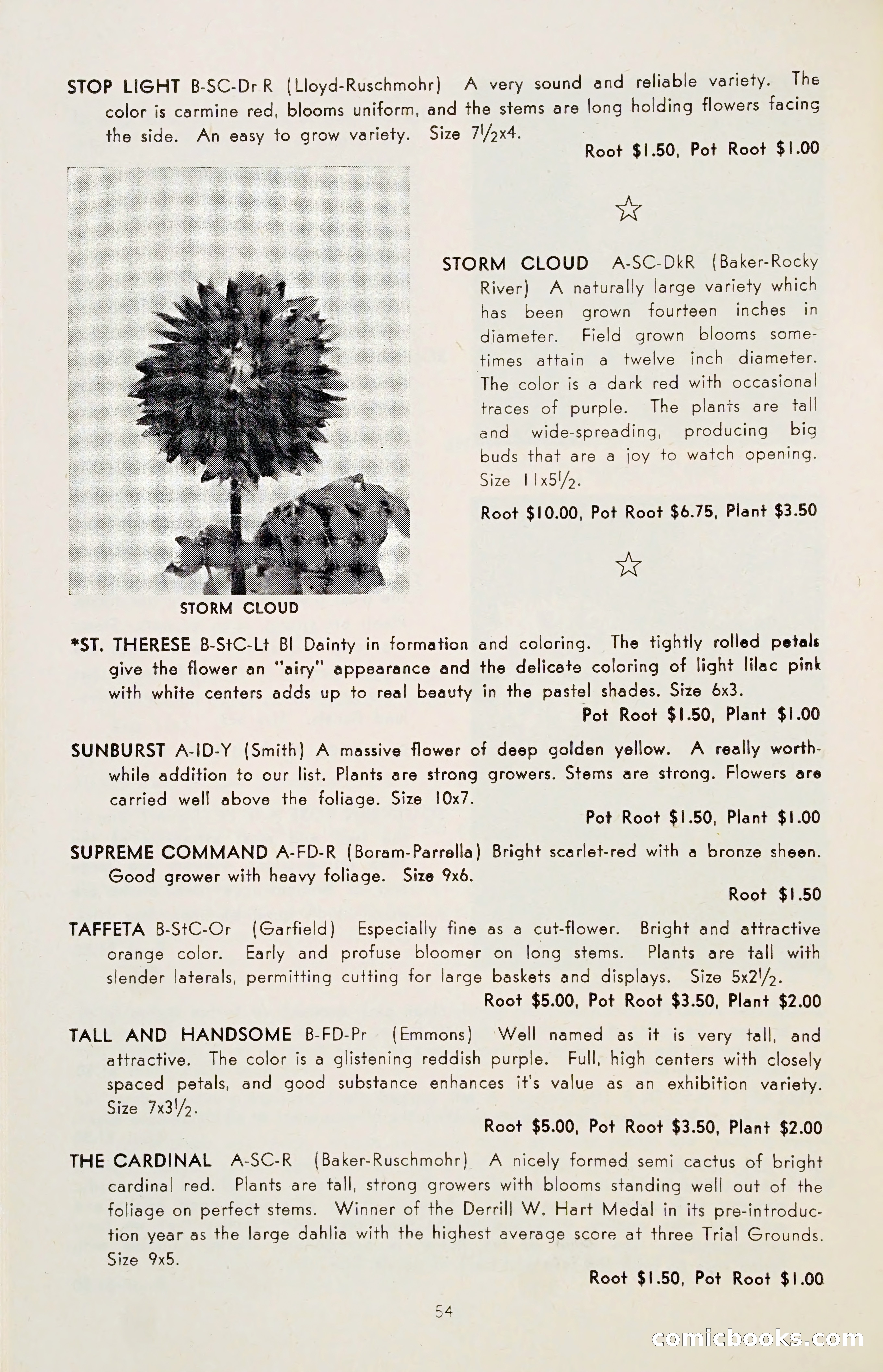 The Dahlia Blue Book for 1955 — page 57 of 79