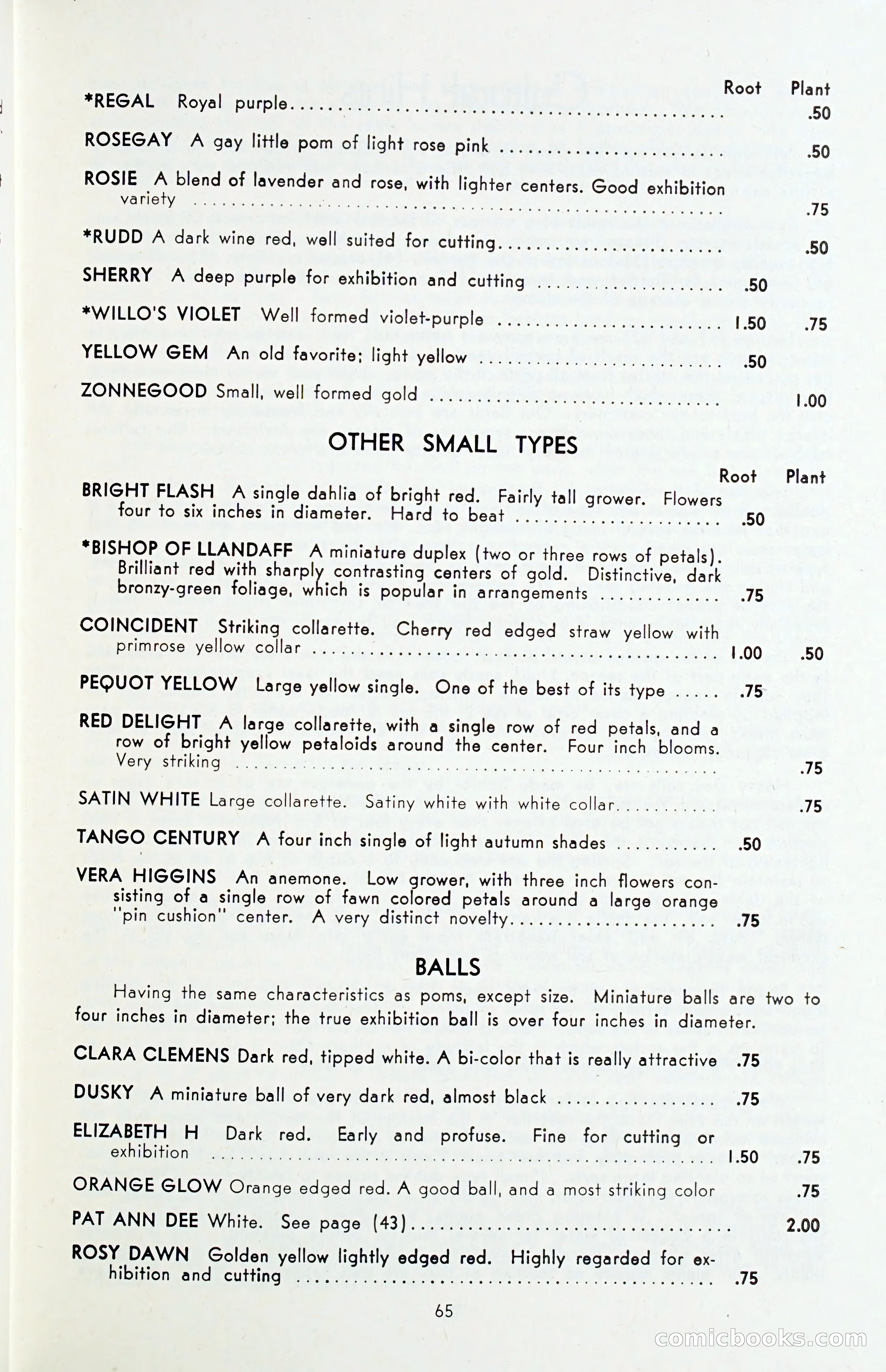 The Dahlia Blue Book for 1955 — page 68 of 79