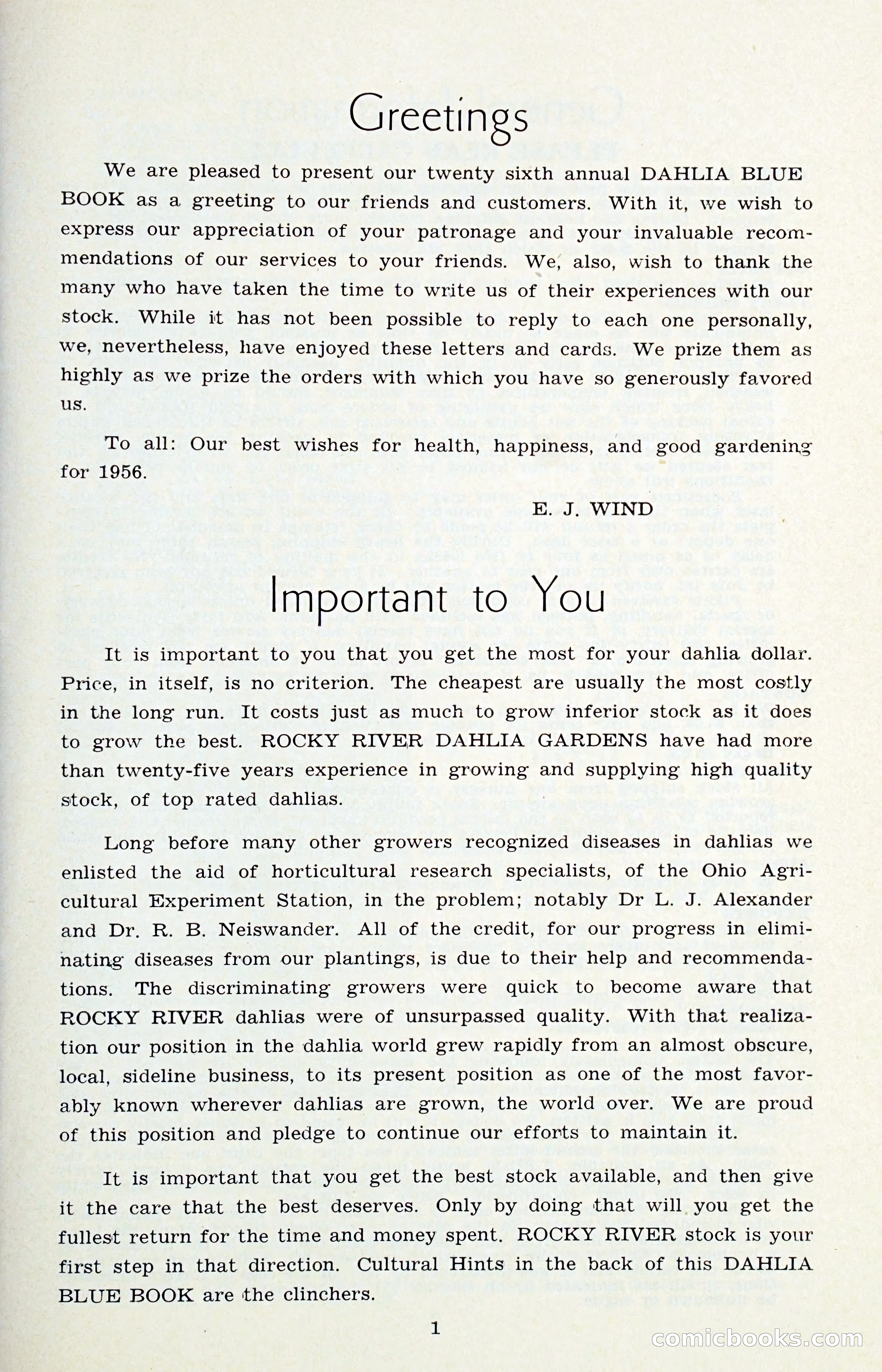 The Dahlia Blue Book for 1956 — page 4 of 69