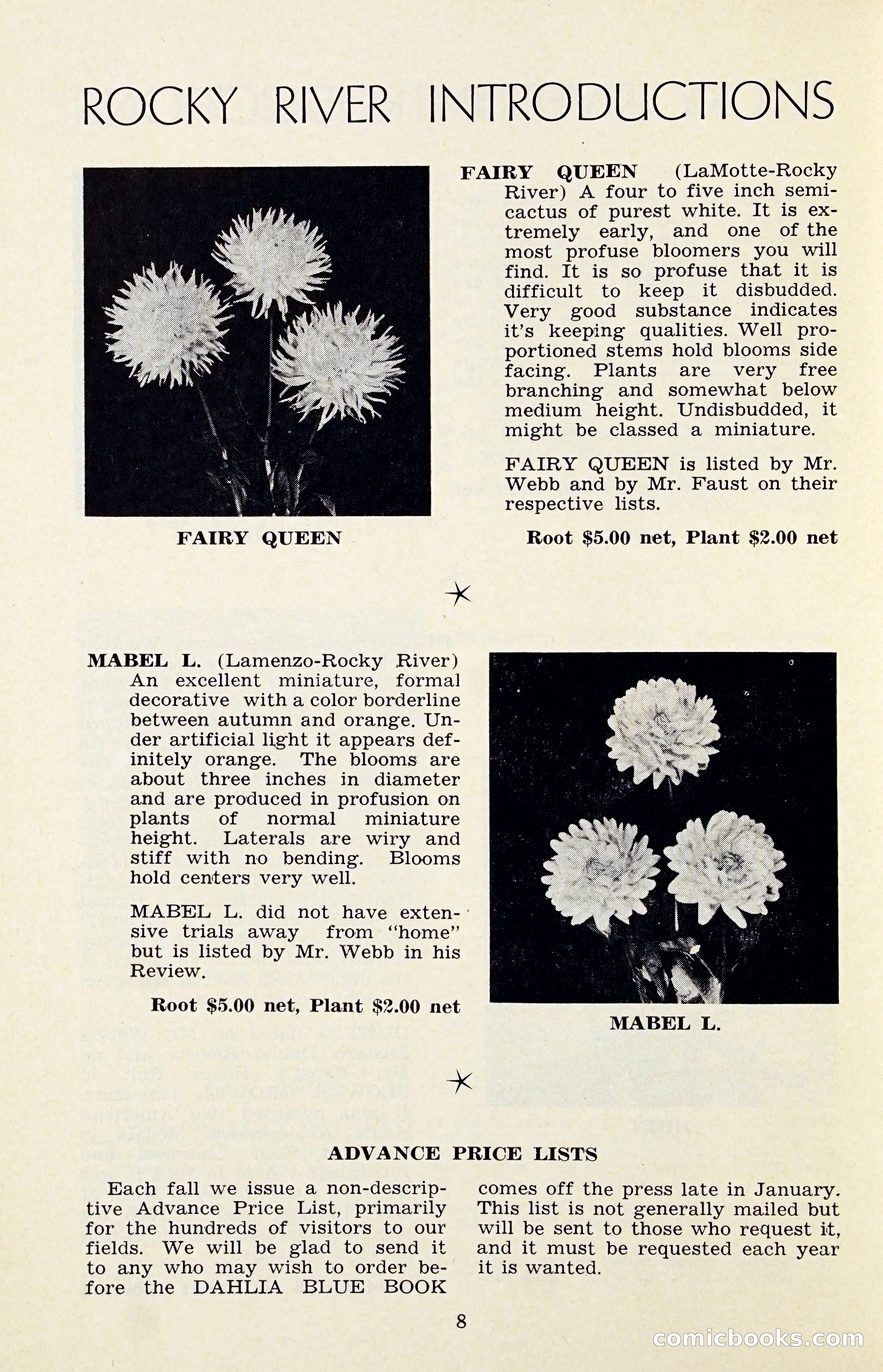 The Dahlia Blue Book for 1956 — page 11 of 69