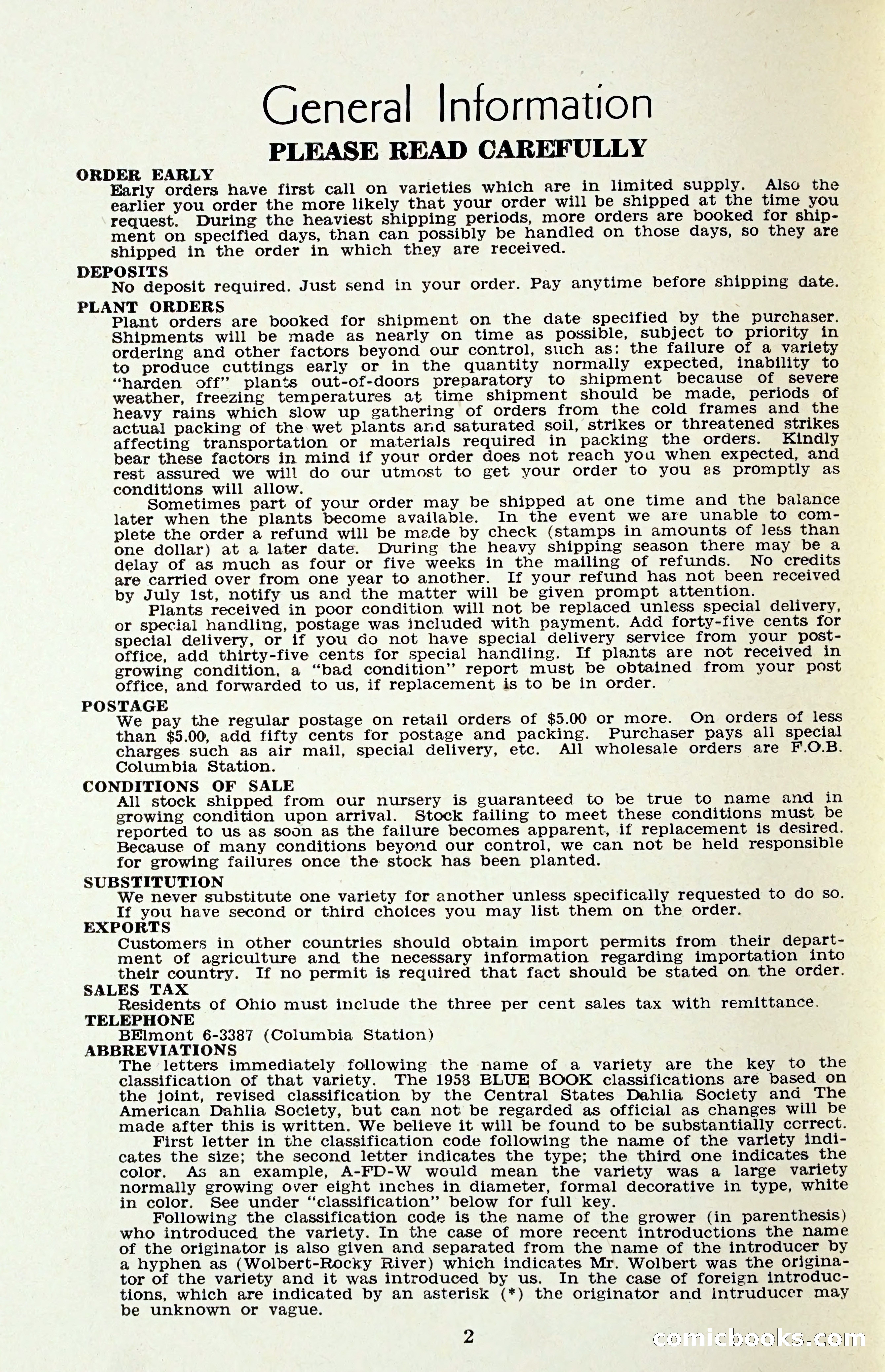 The Dahlia Blue Book for 1958 — page 5 of 67