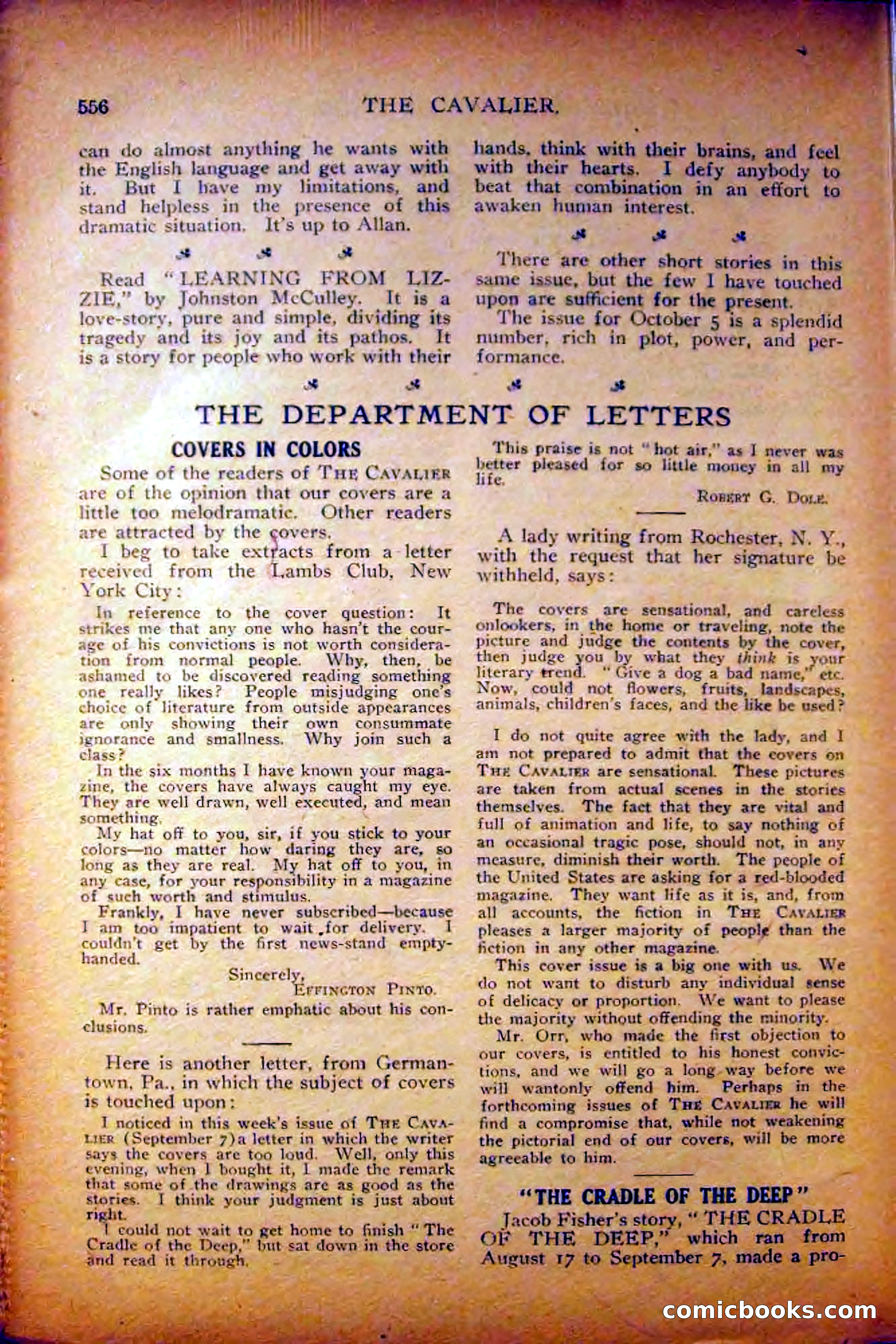 The Cavalier, September 28, 1912 — page 178 of 208