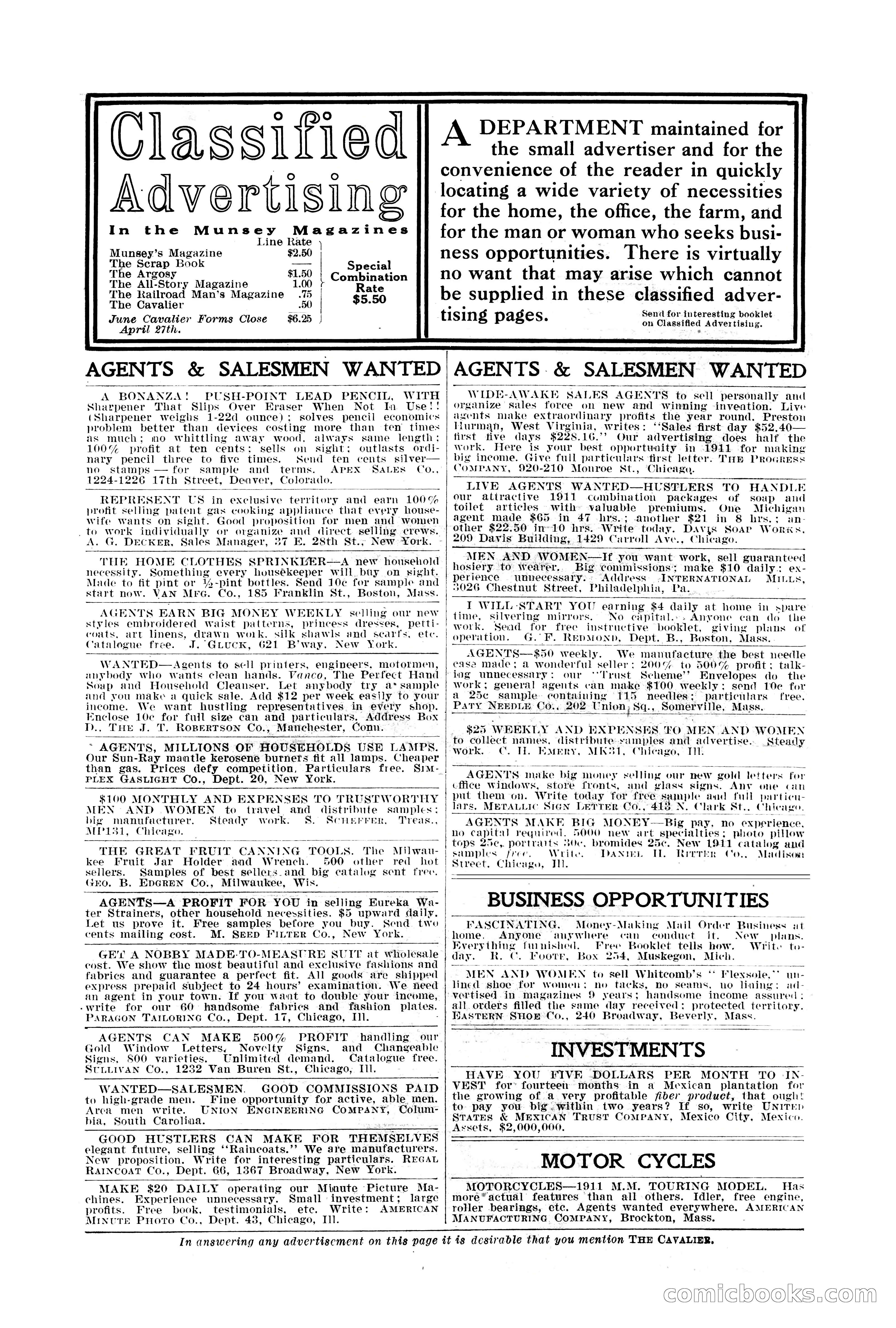 The Cavalier for May — page 4 of 198