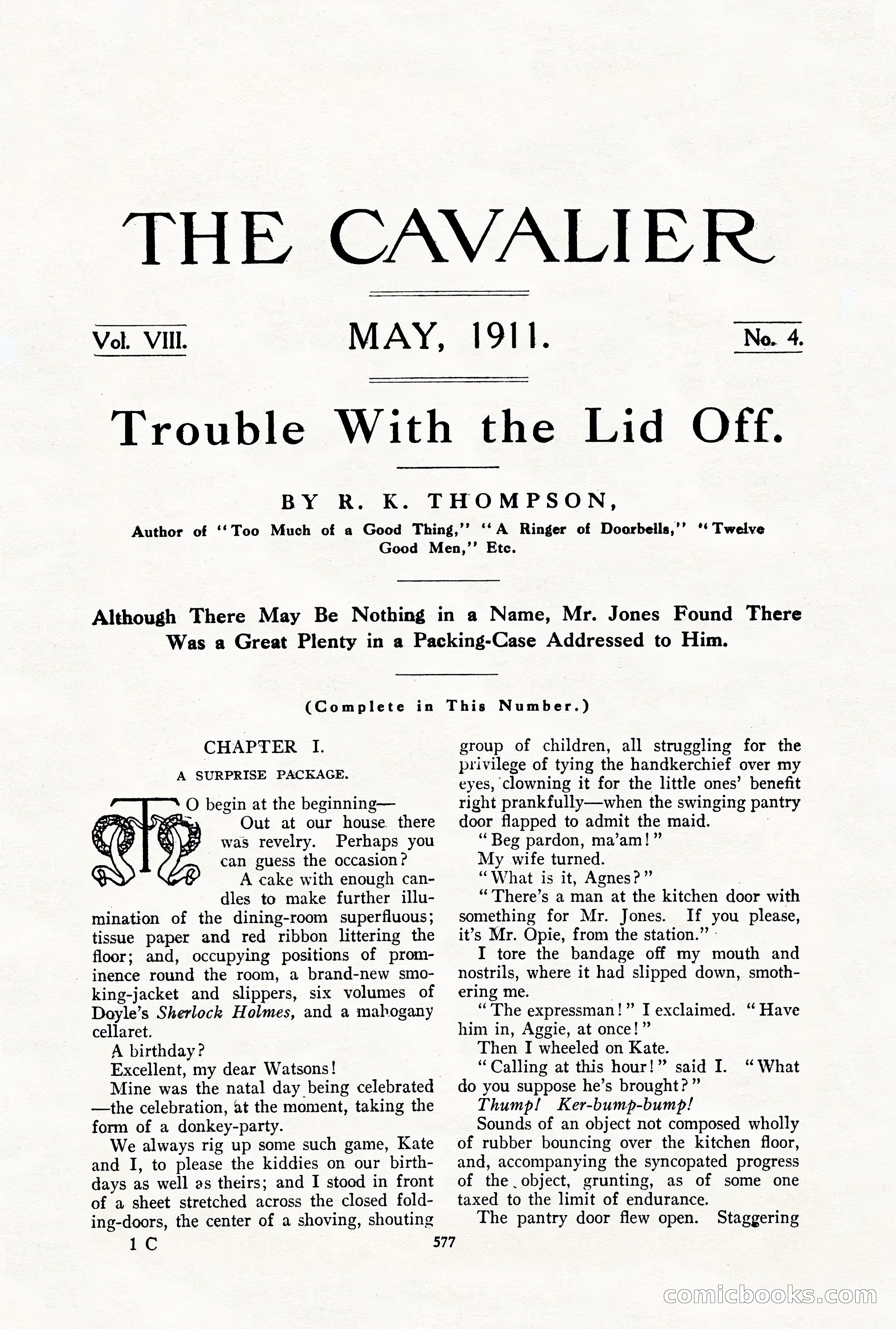 The Cavalier for May — page 5 of 198