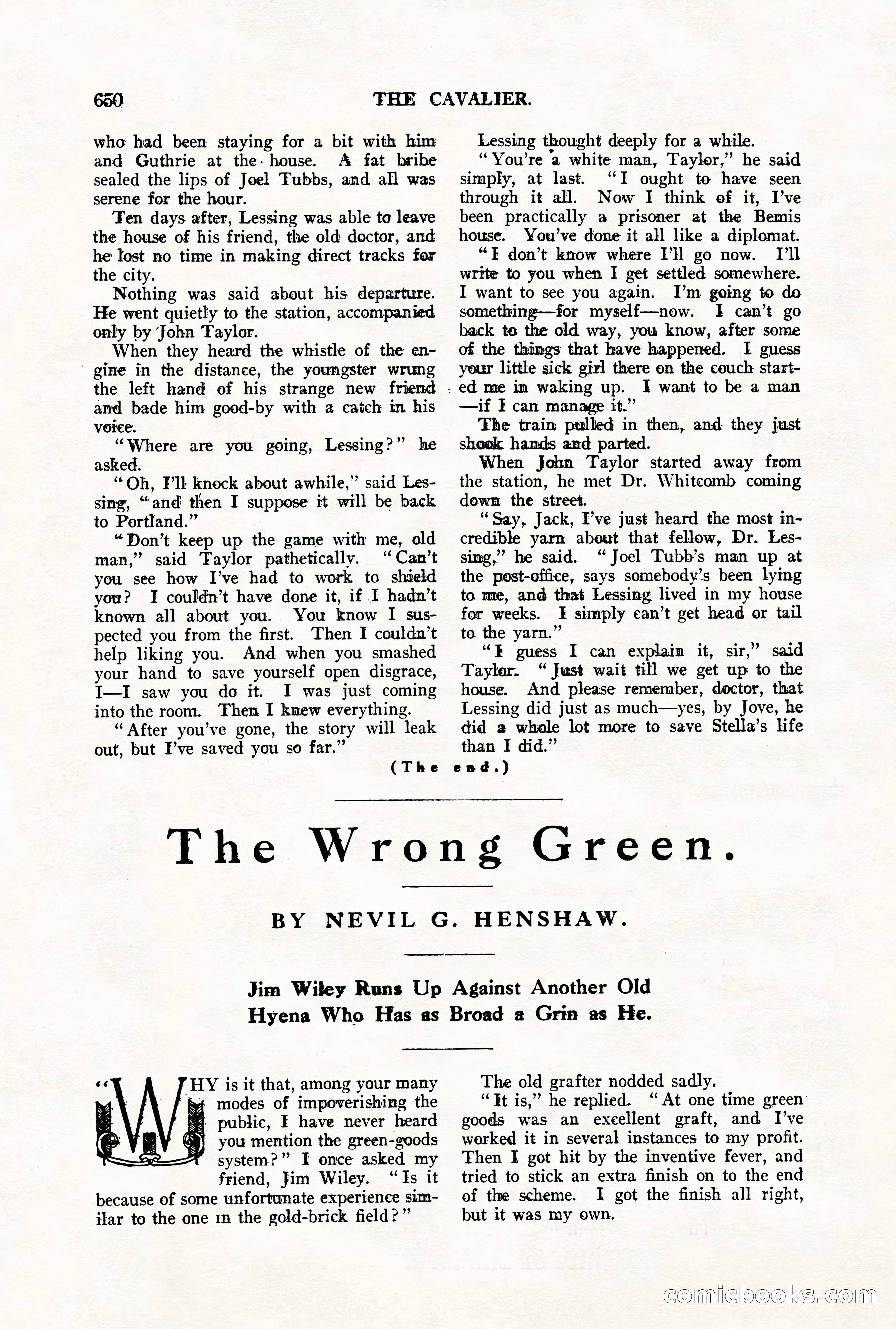 The Cavalier for May — page 78 of 198