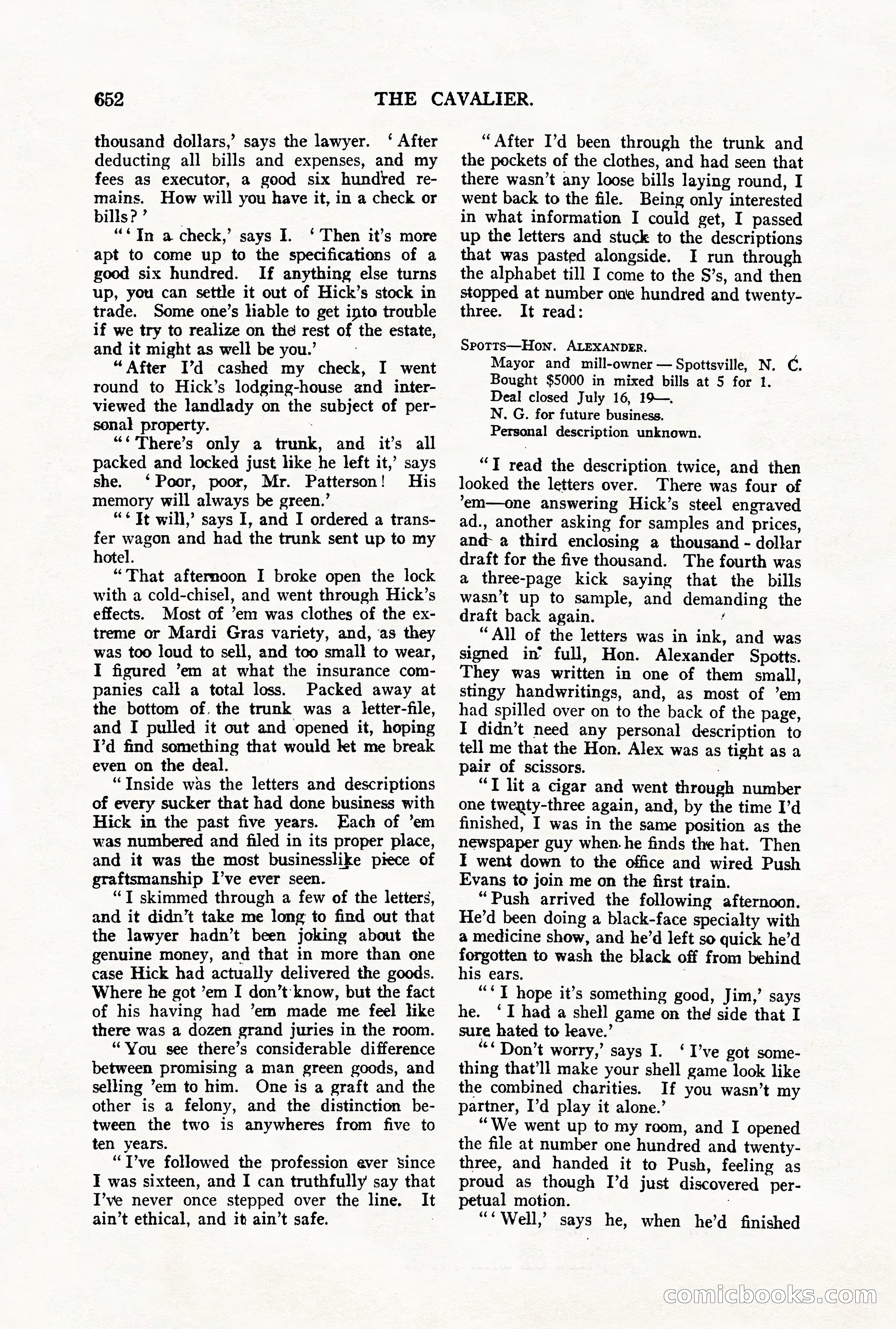 The Cavalier for May — page 80 of 198