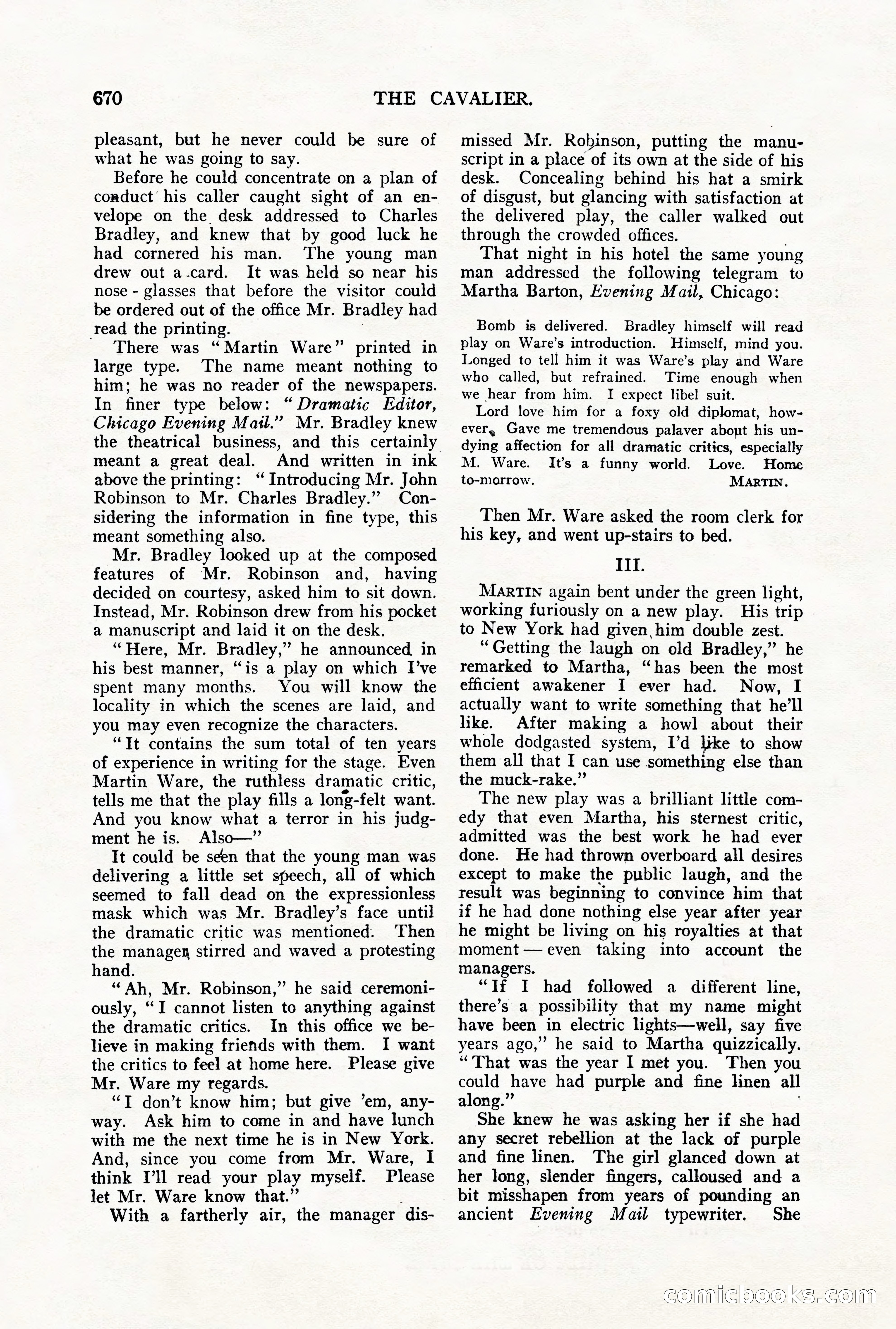 The Cavalier for May — page 98 of 198